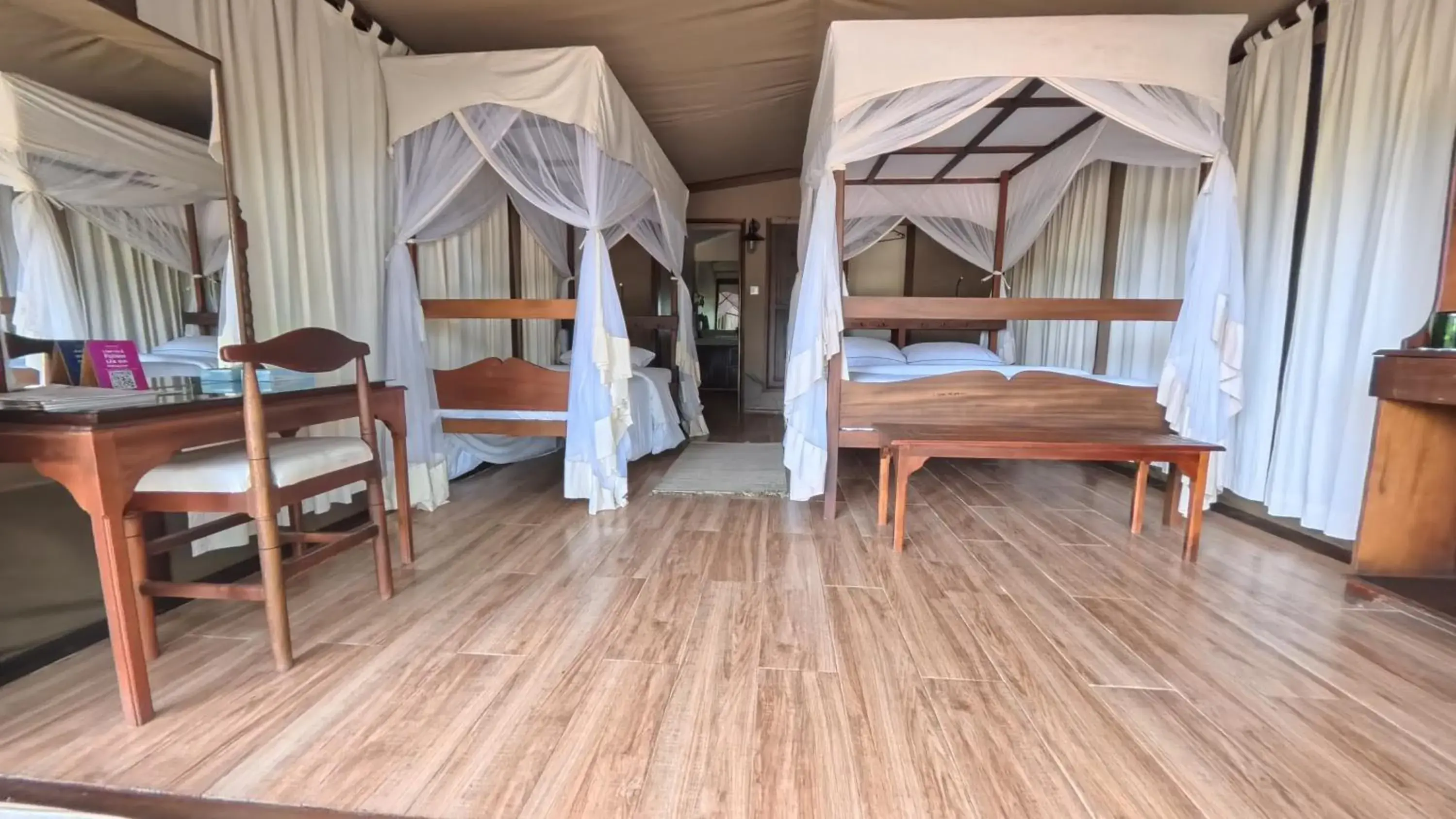 Bed in Fig Tree Camp - Maasai Mara Bed in Fig Tree Camp - Maasai Mara