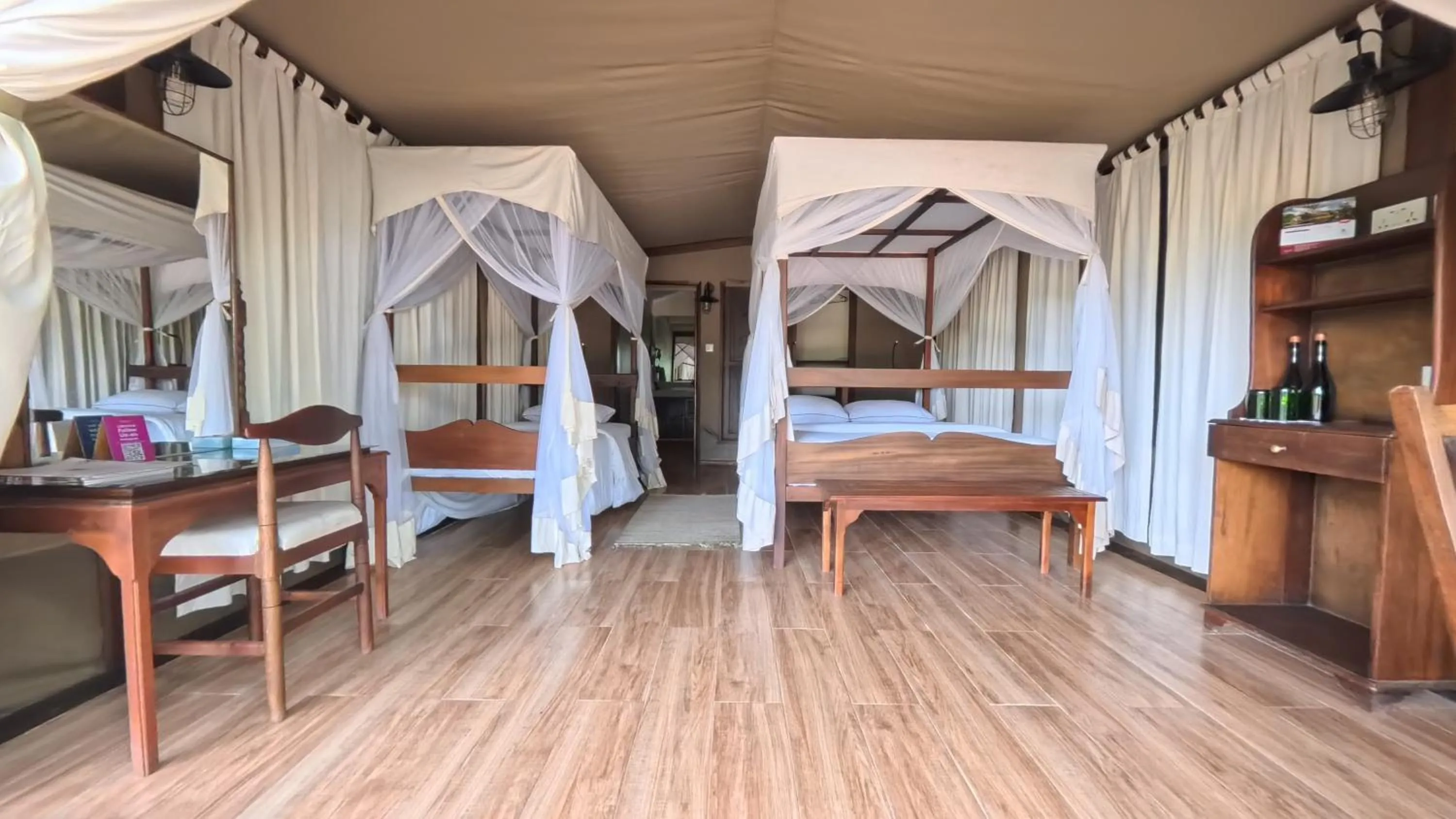 Bed in Fig Tree Camp - Maasai Mara