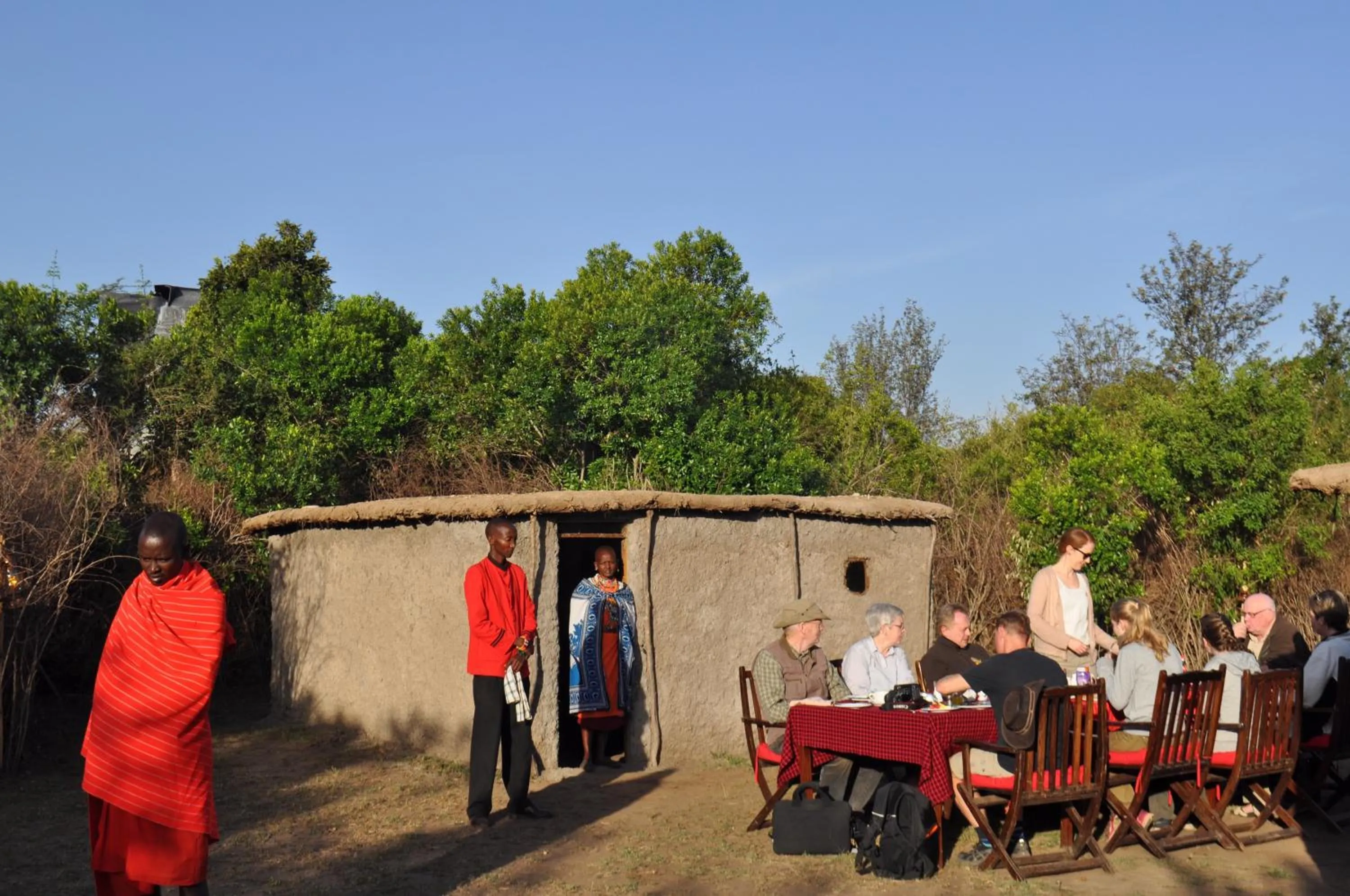 Dining area in Fig Tree Camp - Maasai Mara