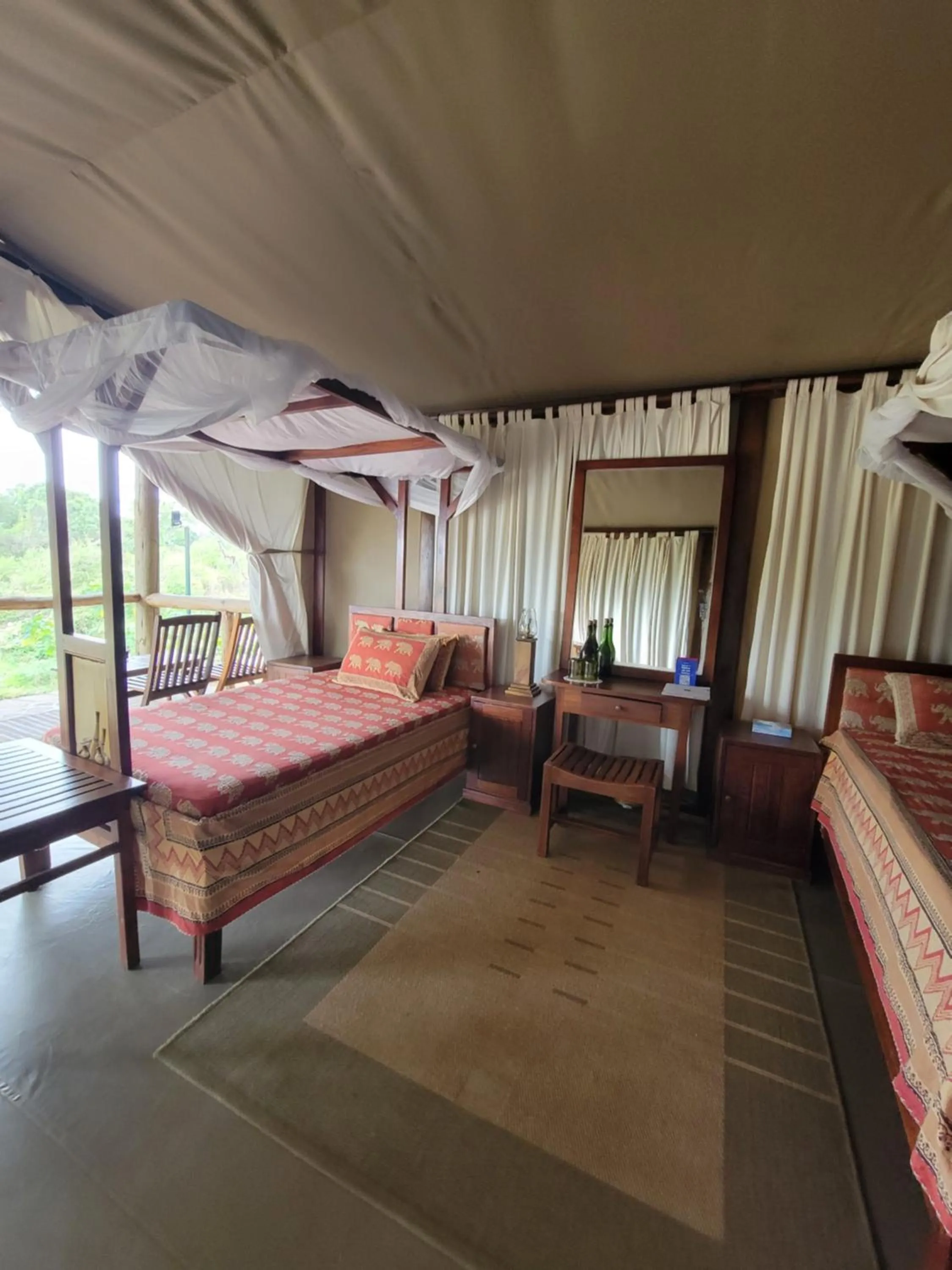 Bed in Fig Tree Camp - Maasai Mara
