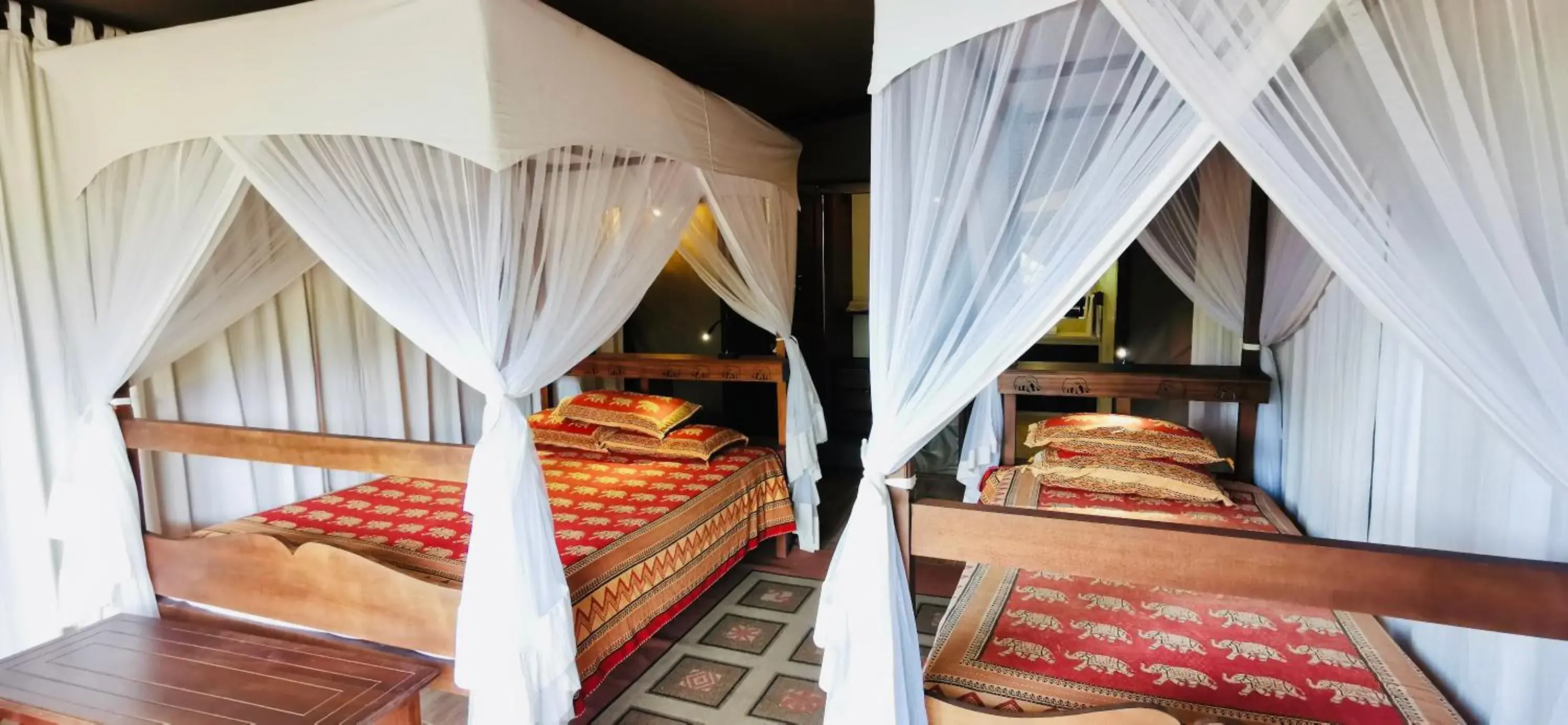 Bed in Fig Tree Camp - Maasai Mara Bed in Fig Tree Camp - Maasai Mara