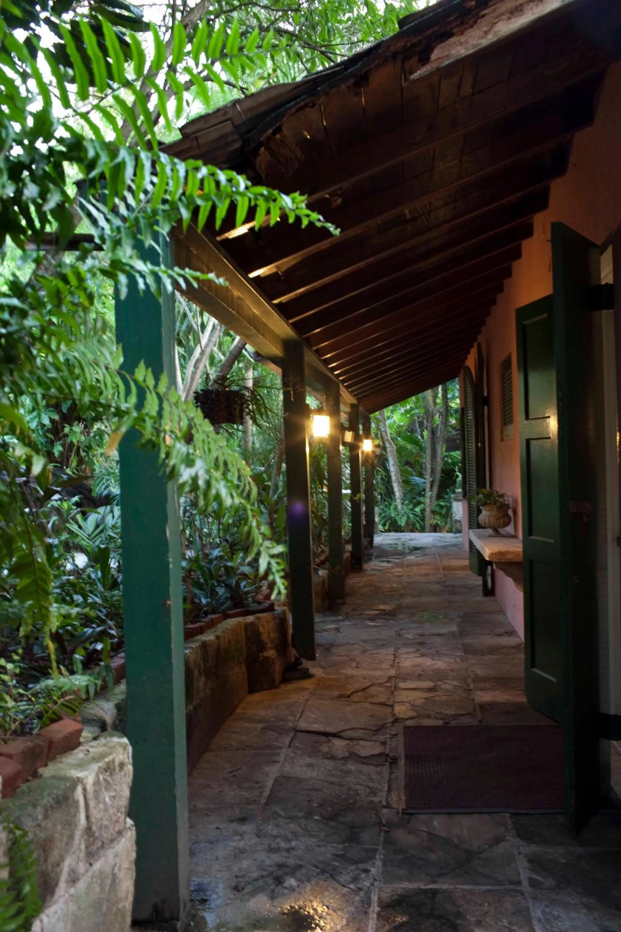 Garden in Graycliff Hotel