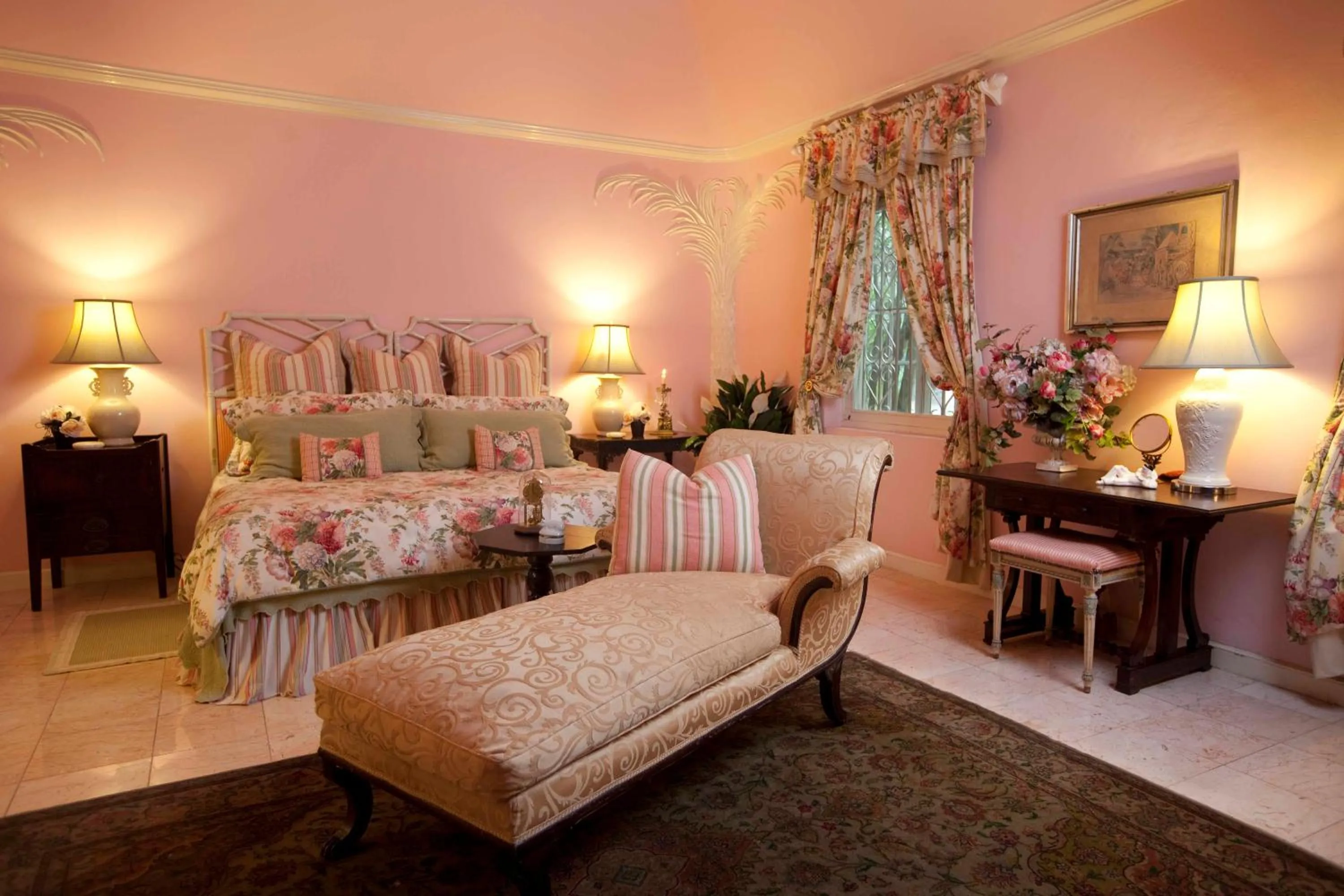 Seating area in Graycliff Hotel