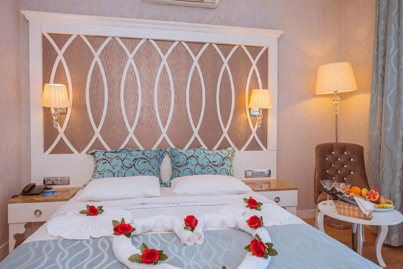 Bed in Ocean Blue High Class Hotel & SPA