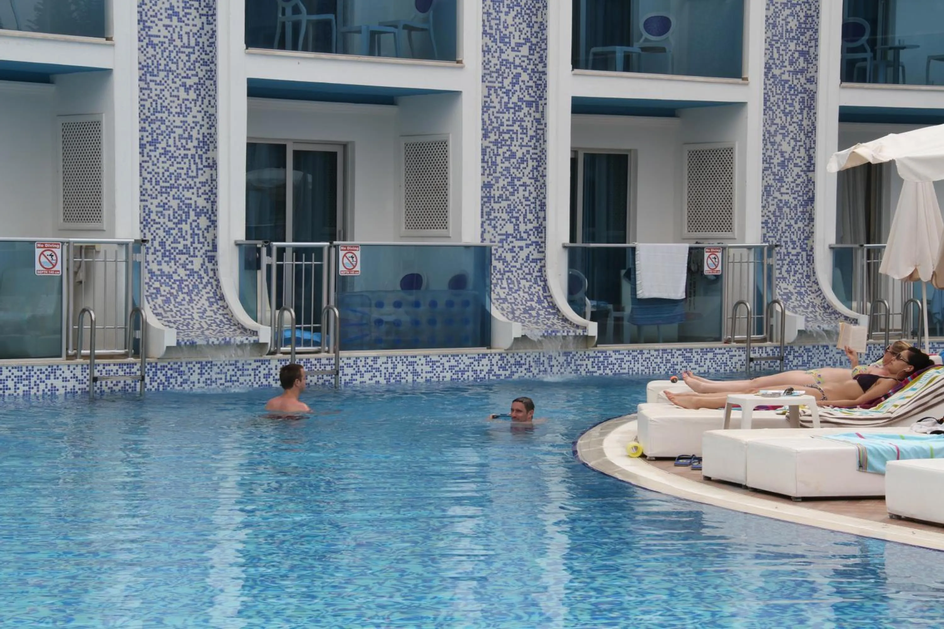 Balcony/Terrace in Ocean Blue High Class Hotel & SPA