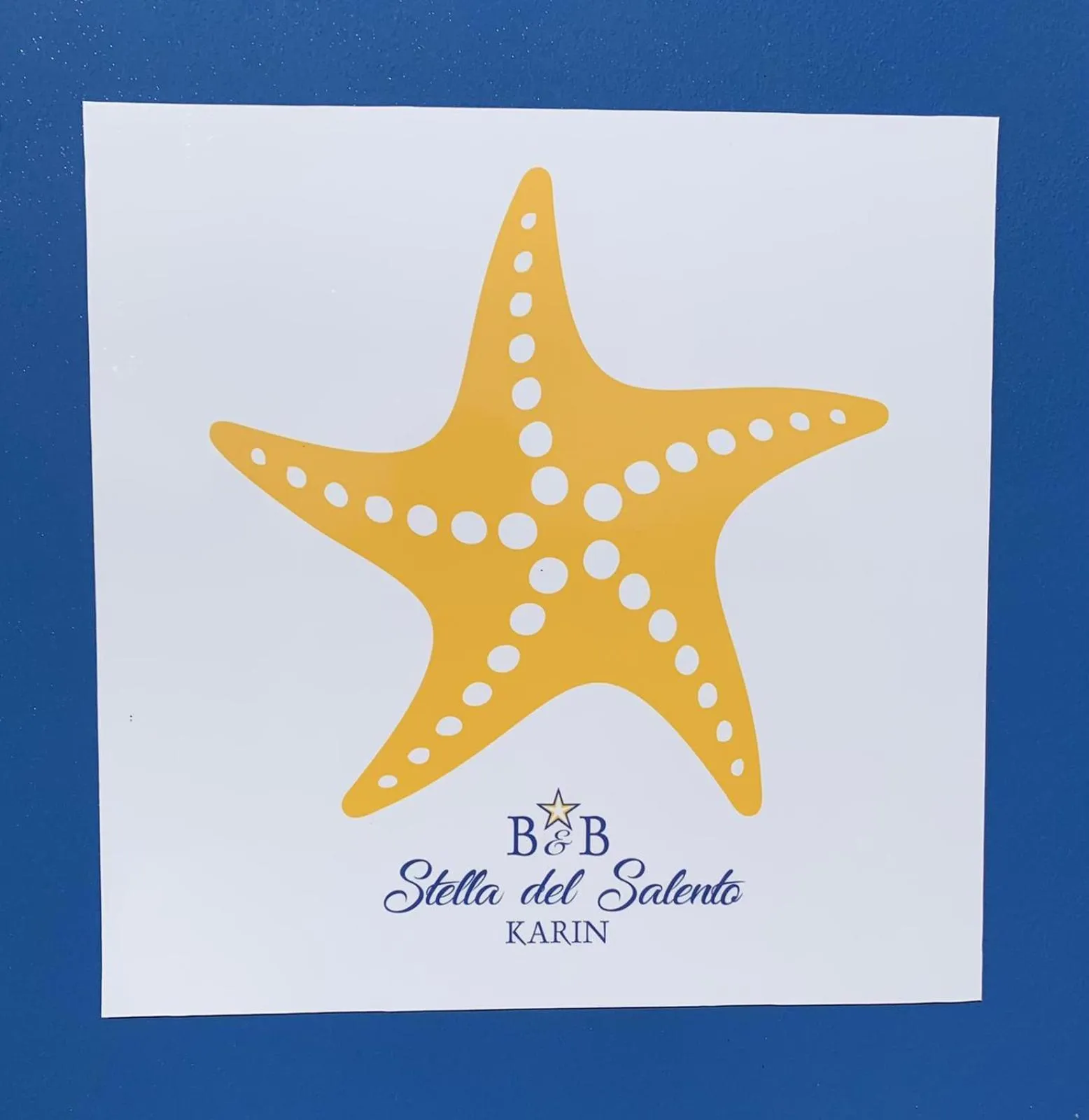 Logo/Certificate/Sign in B&B Stella Salento Karin