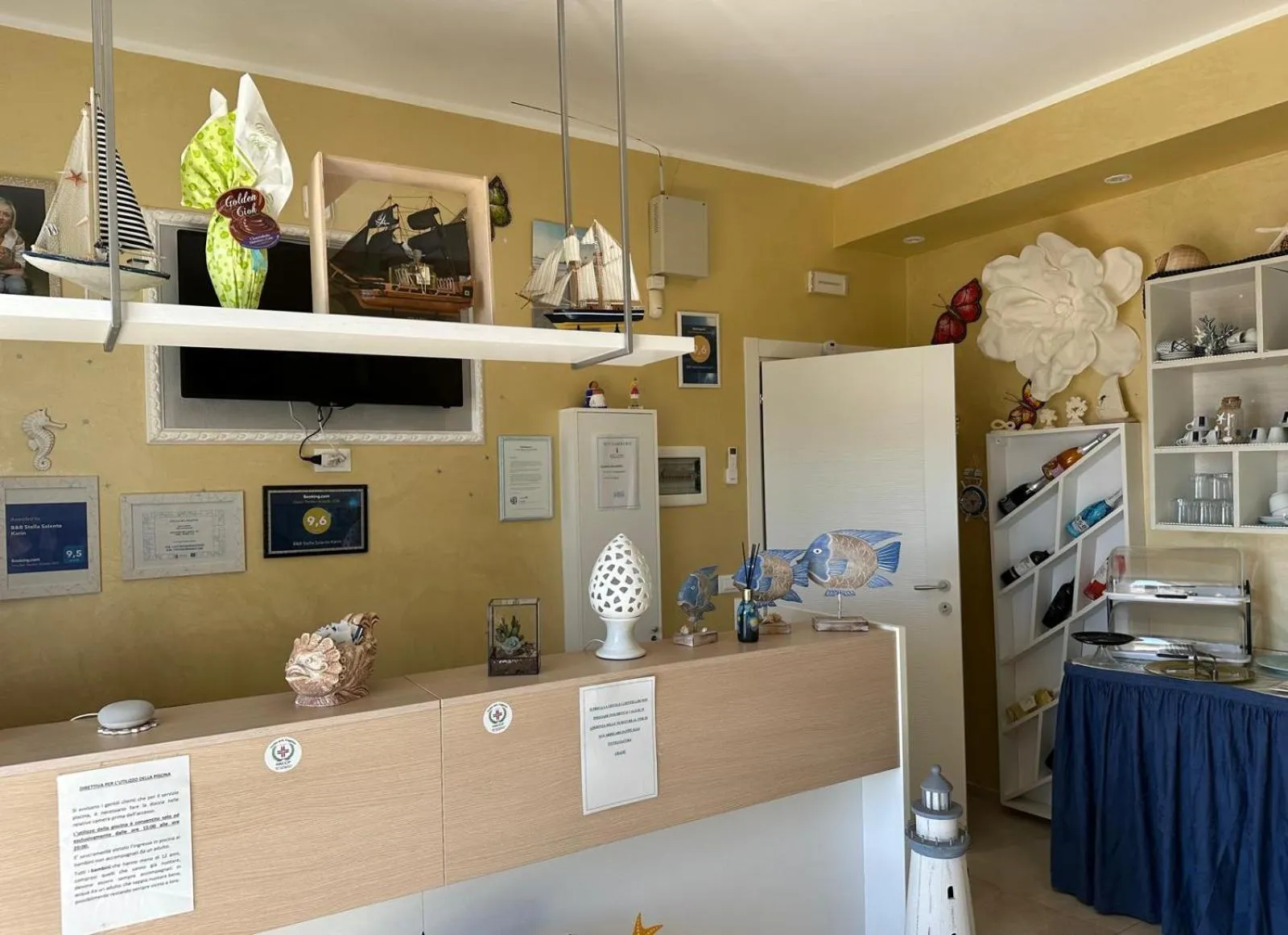 Lobby or reception in B&B Stella Salento Karin