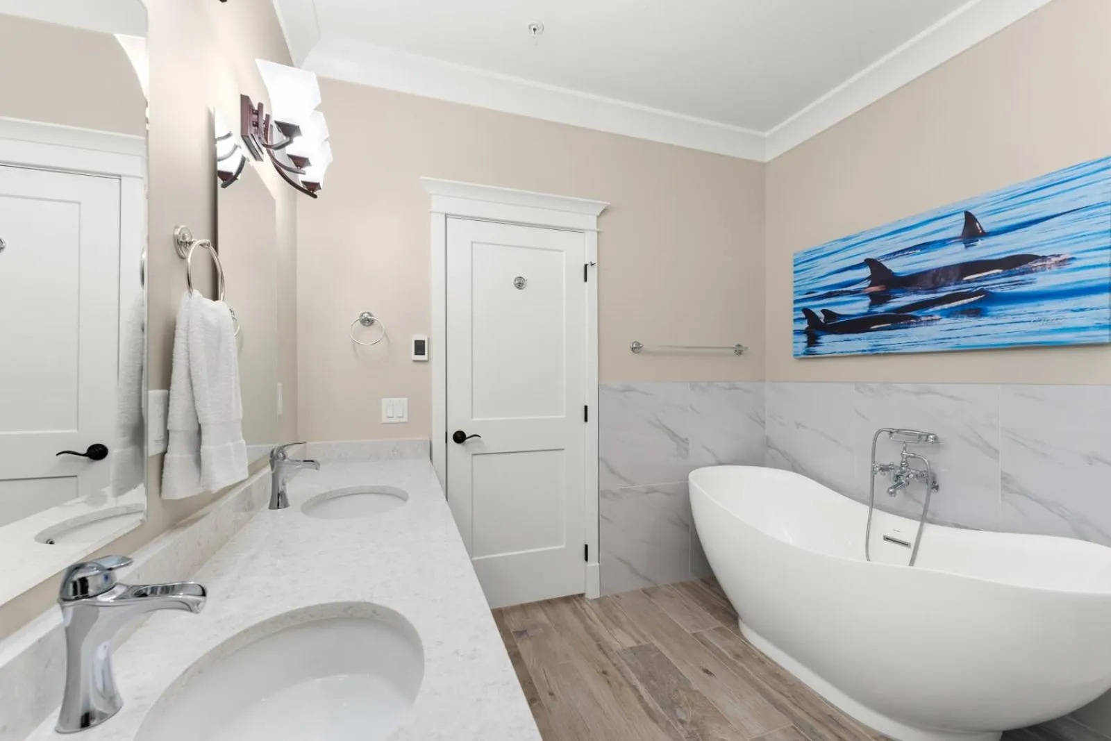 Bathroom in SookePoint Ocean Cottage Resort