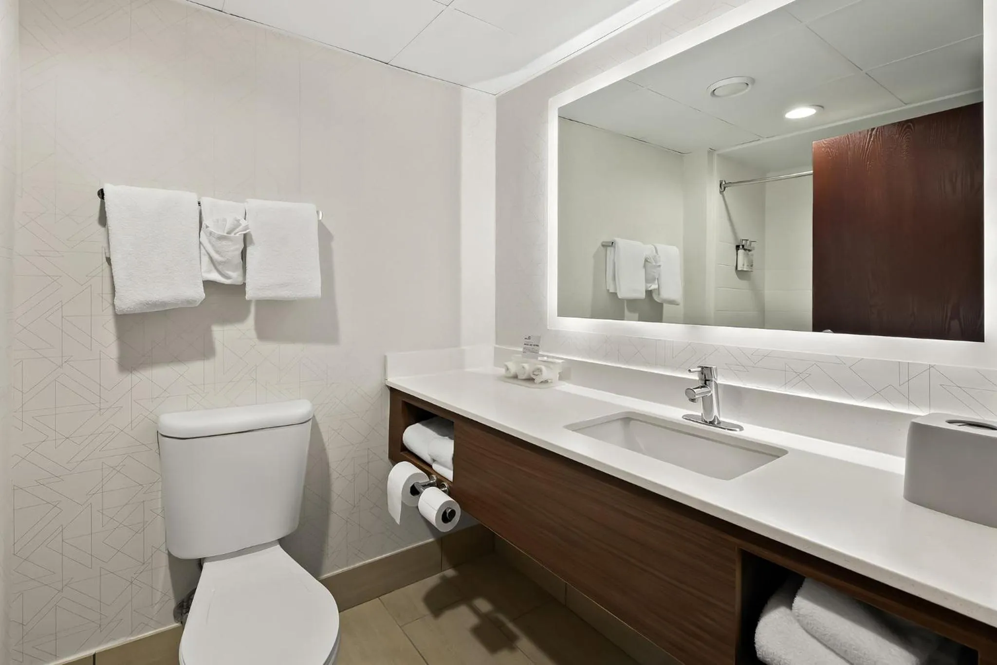 Bathroom in Holiday Inn Express & Suites Raleigh NE - Medical Ctr Area by IHG
