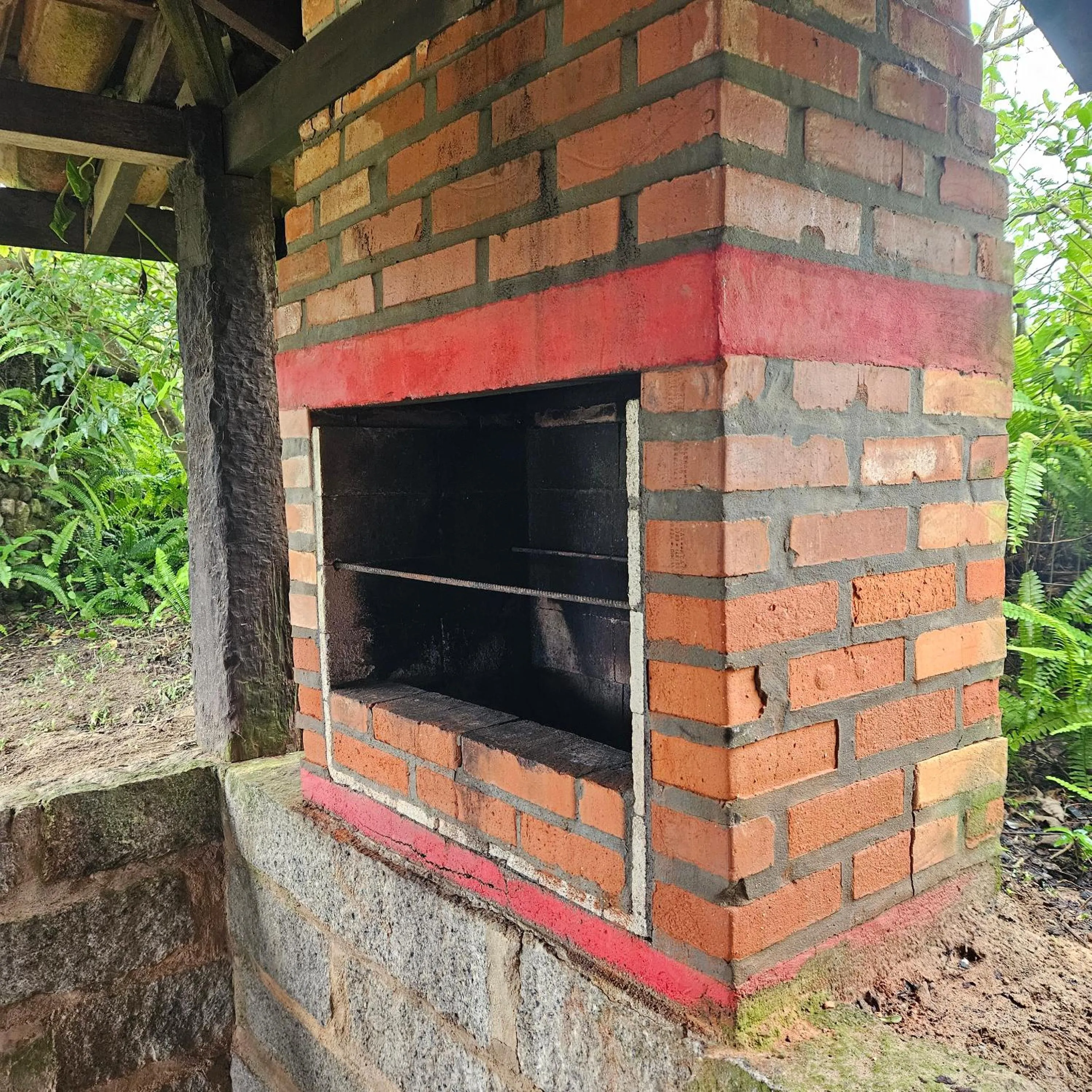 BBQ facilities in Pousada Meia Lua