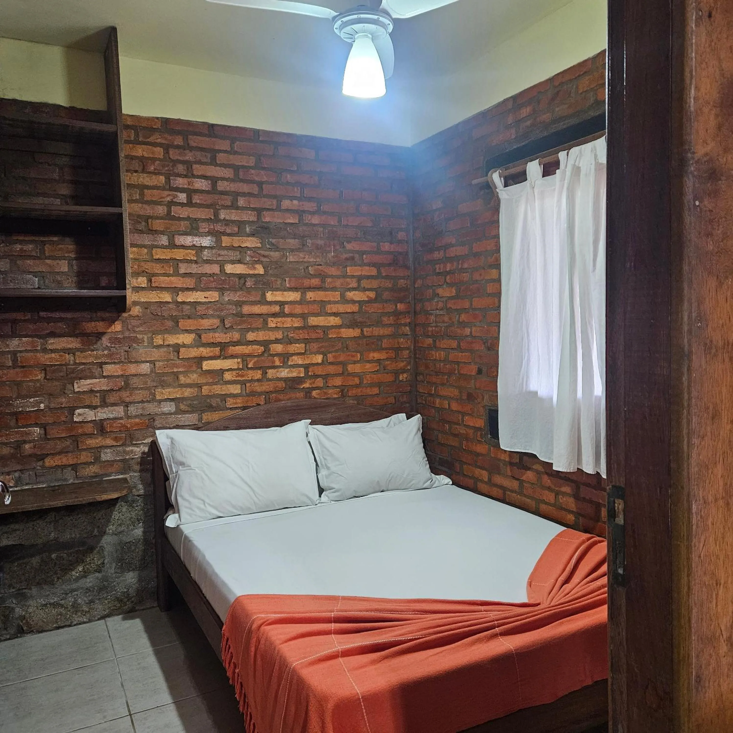 Bed in Pousada Meia Lua