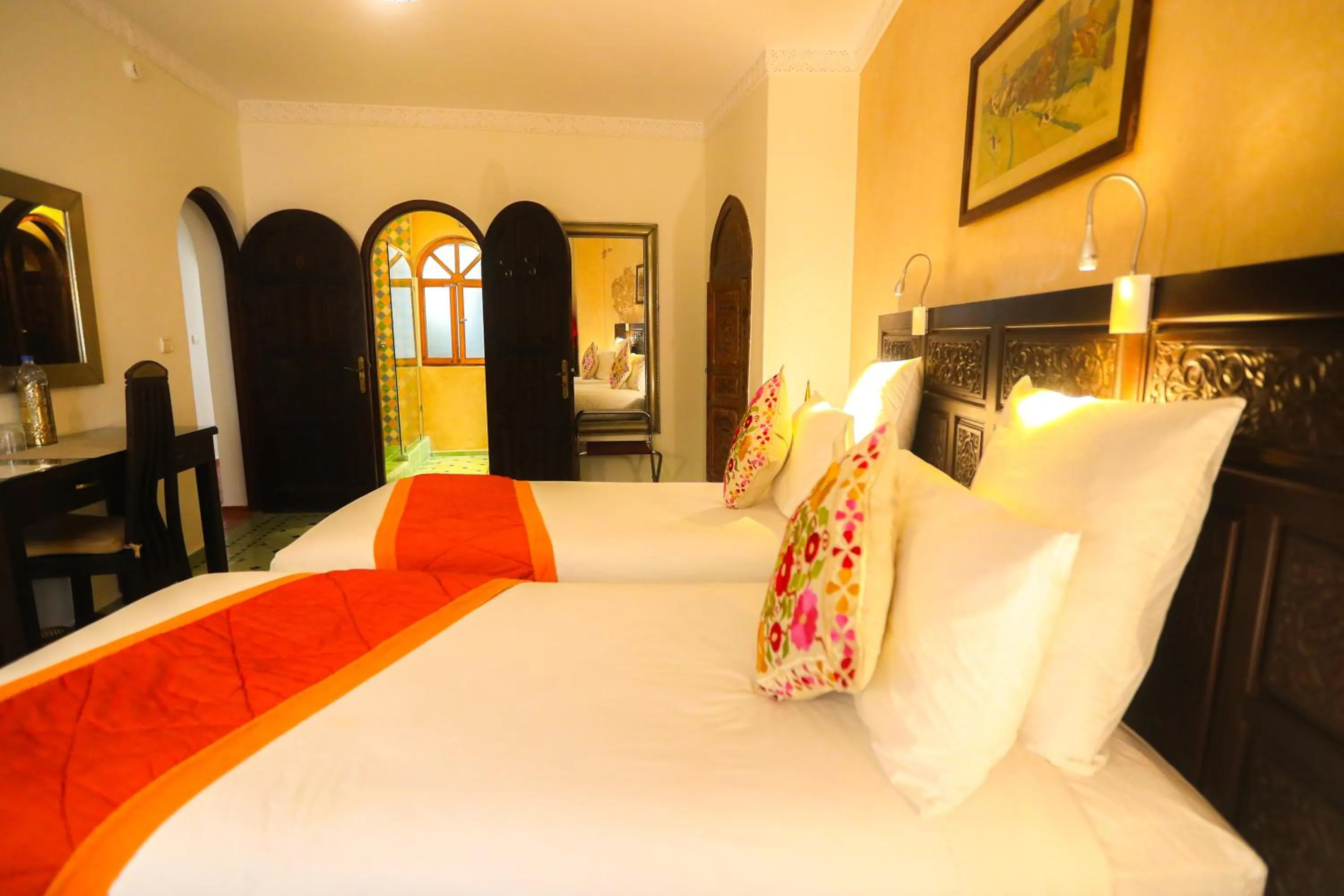 Photo of the whole room, Bed in Riad Perle D'Eau