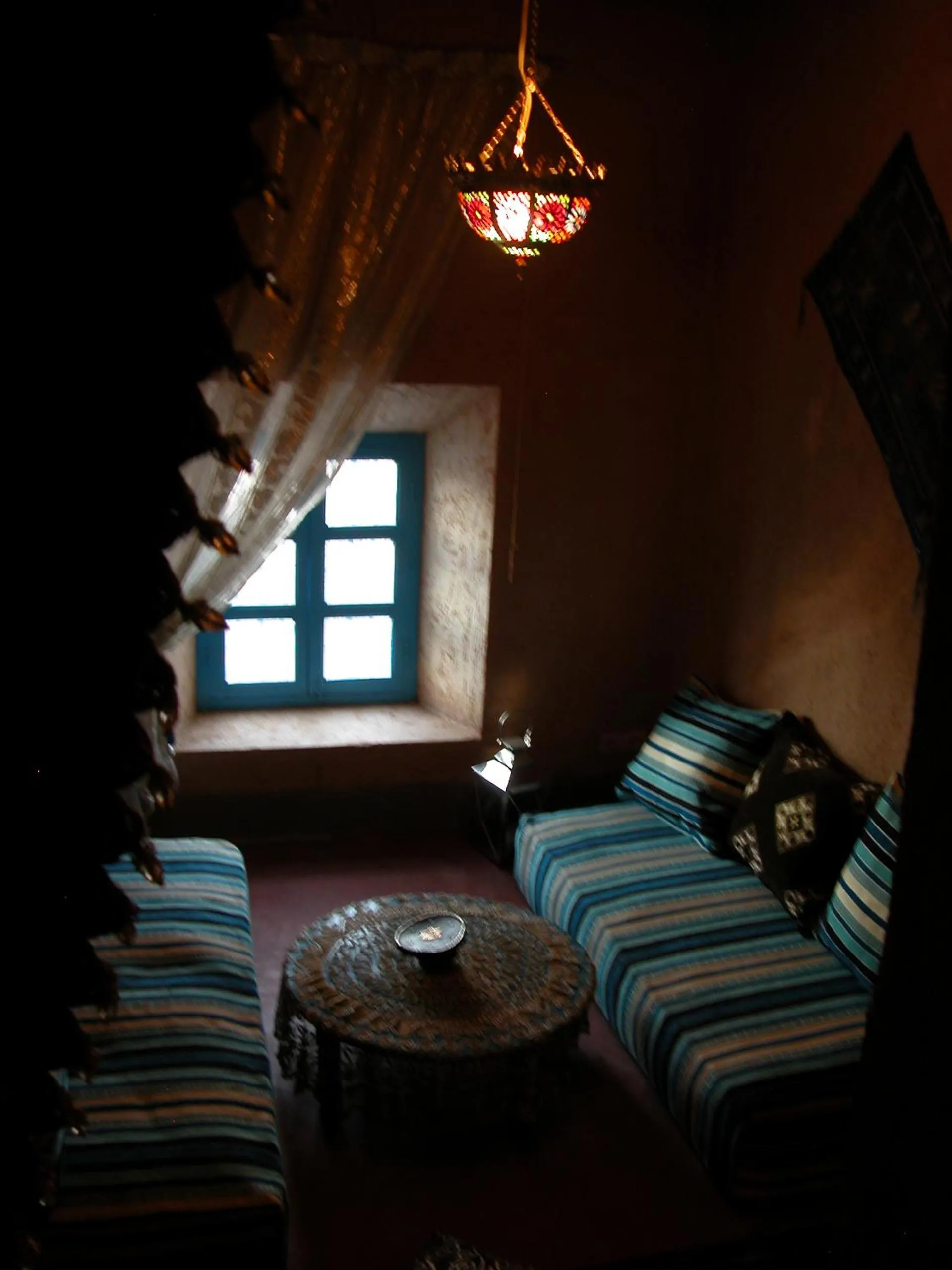 Communal lounge/ TV room in Kasbah Iswan