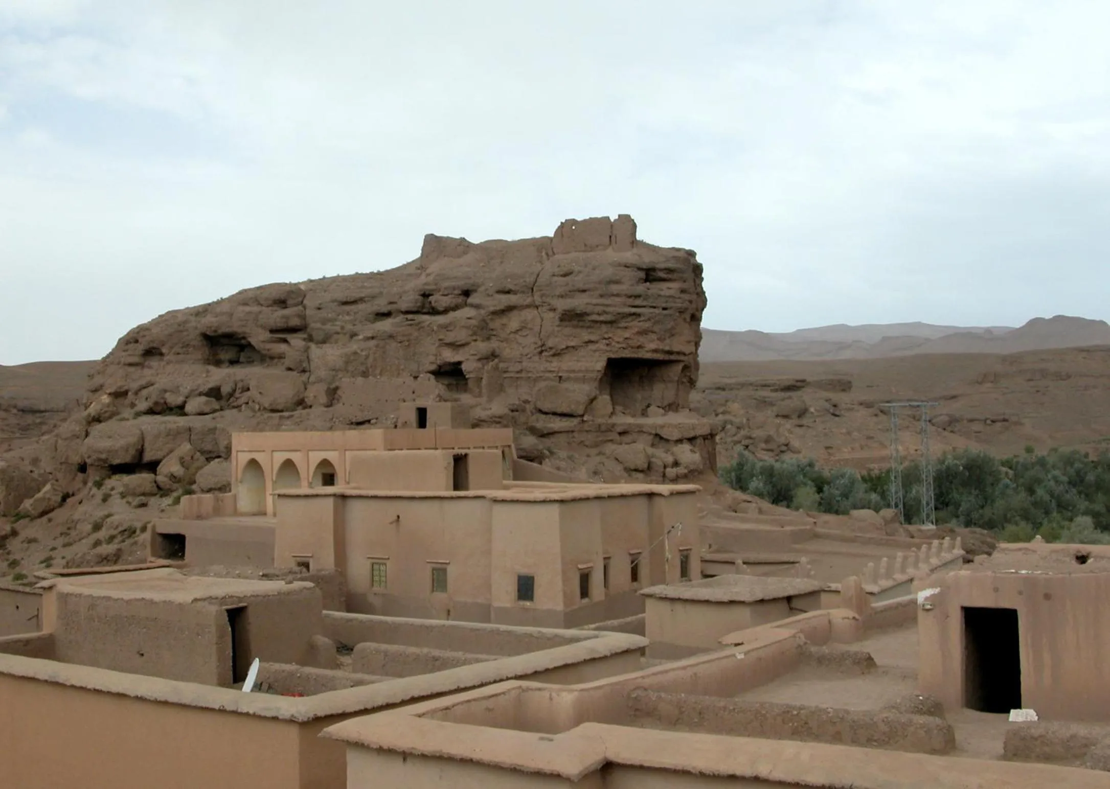 Bird's eye view in Kasbah Iswan