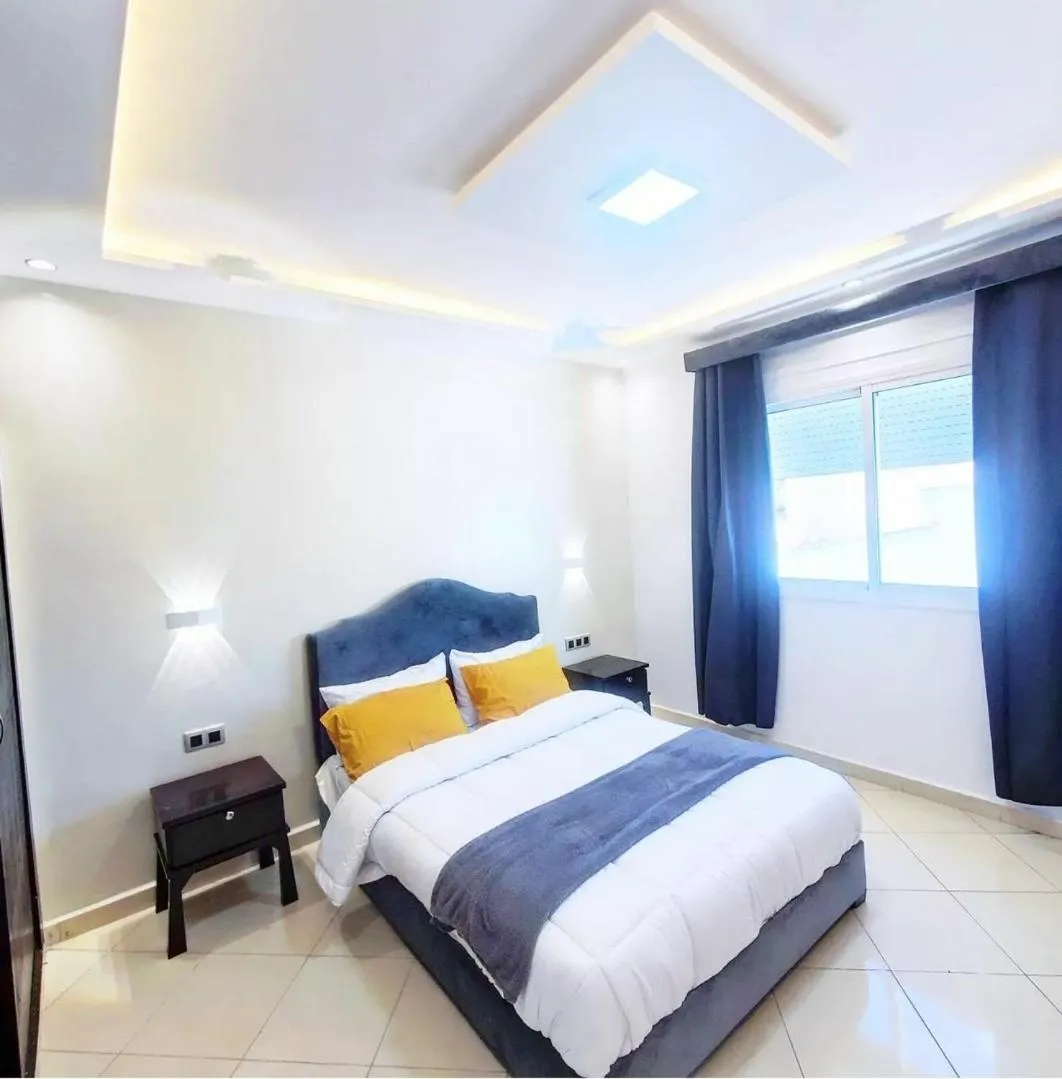 Bed in Modern Flat with sea view