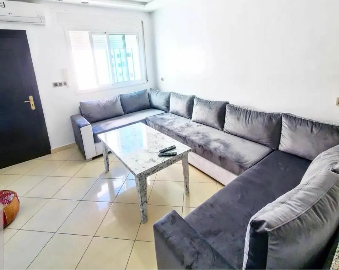 Living room in Modern Flat with sea view