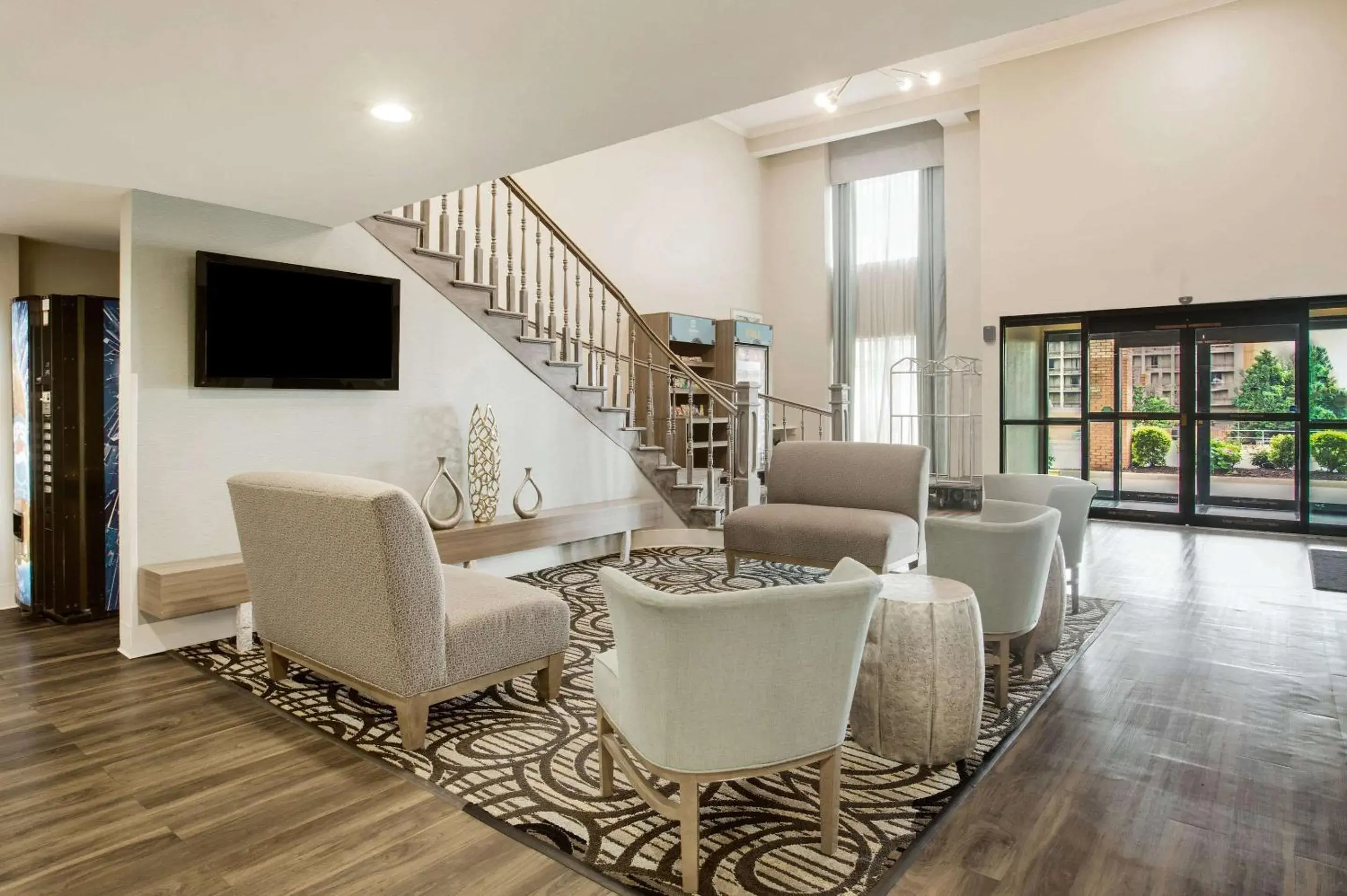 Lobby or reception in Clarion Pointe Atlanta Airport College Park Lobby or reception in Clarion Pointe Atlanta Airport College Park