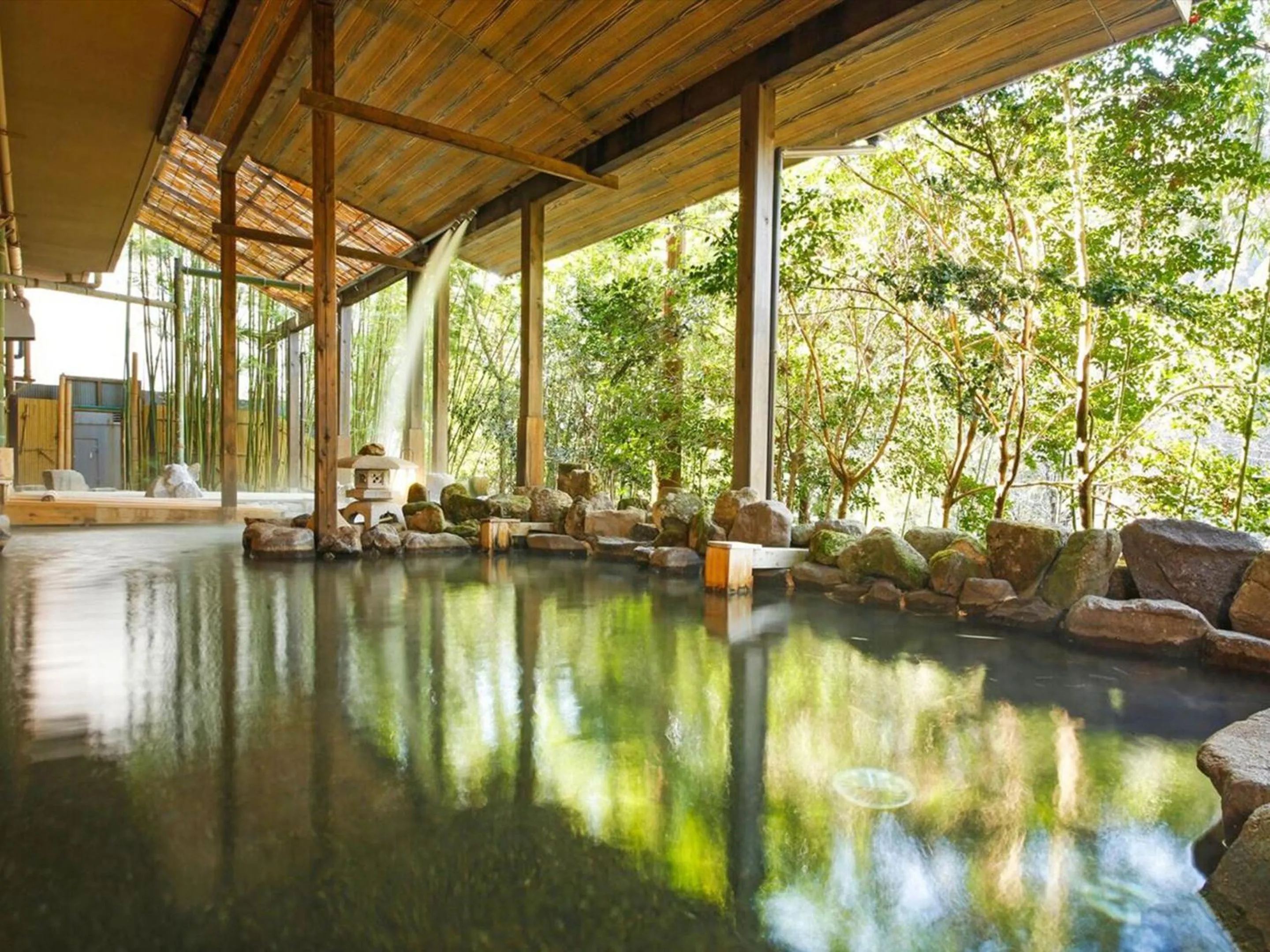 Open Air Bath in Hinotani Onsen Misugi Resort