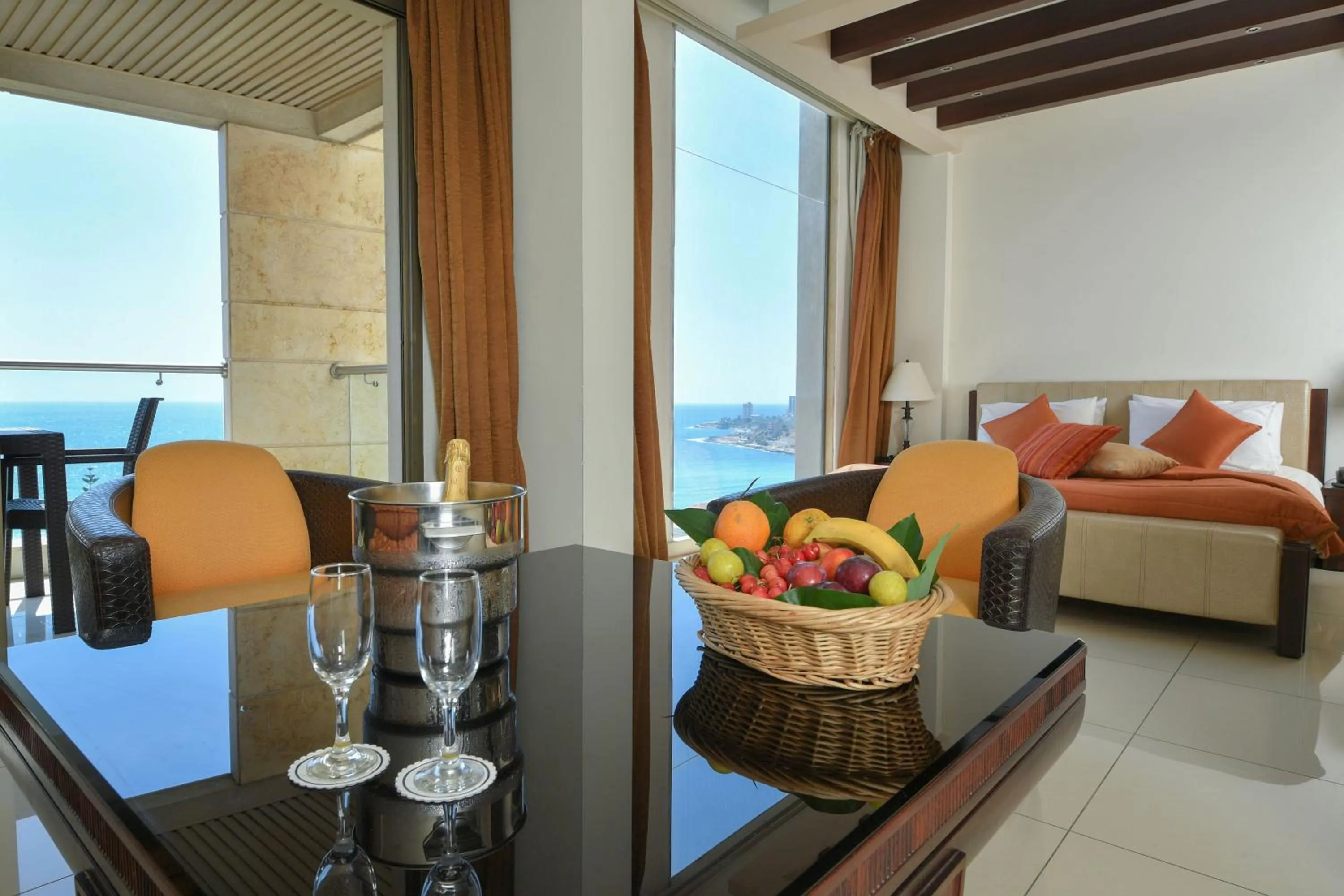 Seating area in Hollywood Inn Boutique Hotel