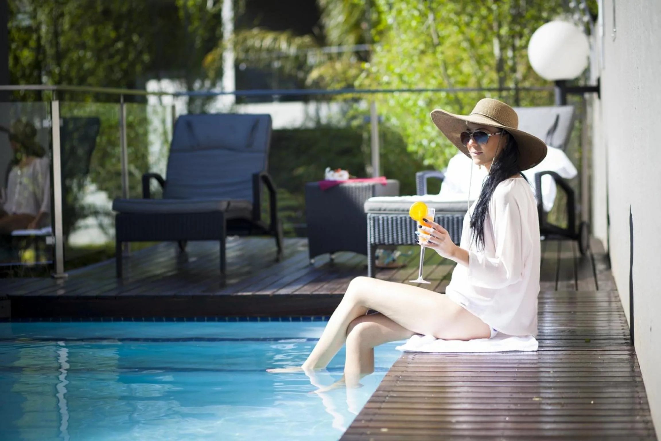 Swimming pool in Villa Moyal