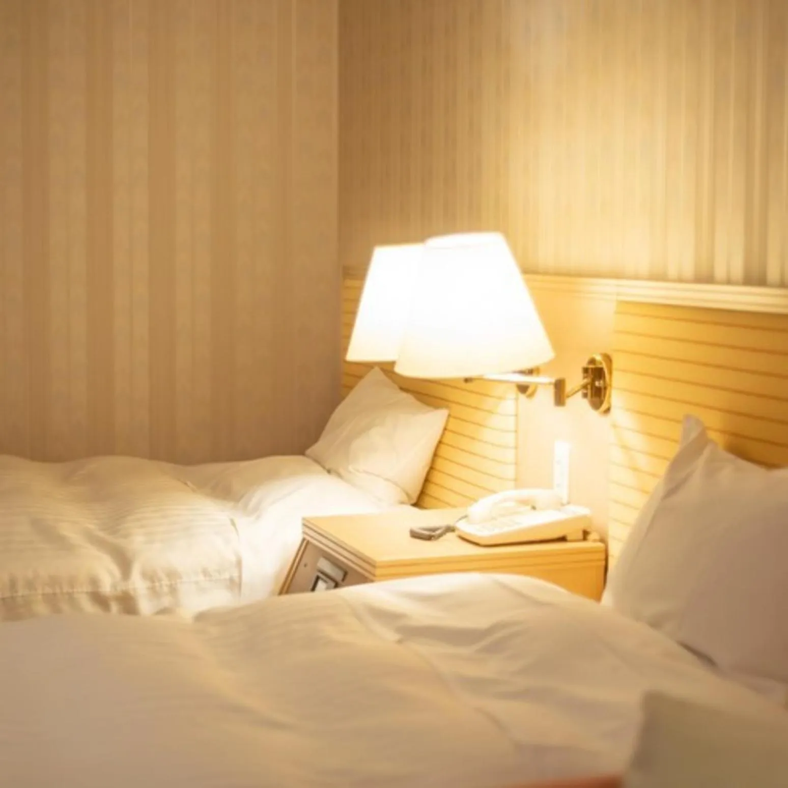 Bed in Onahama Ocean Hotel & Golf Club