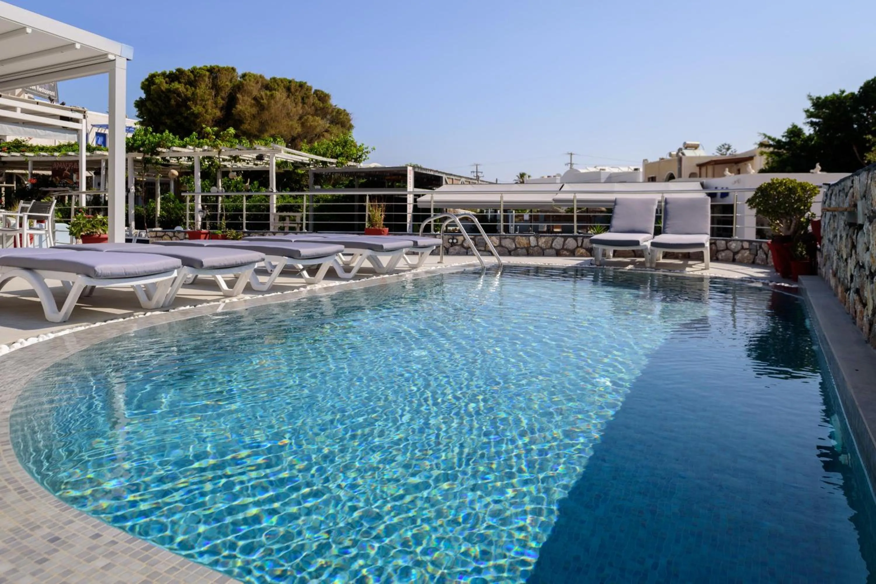 Swimming pool in Akis Hotel