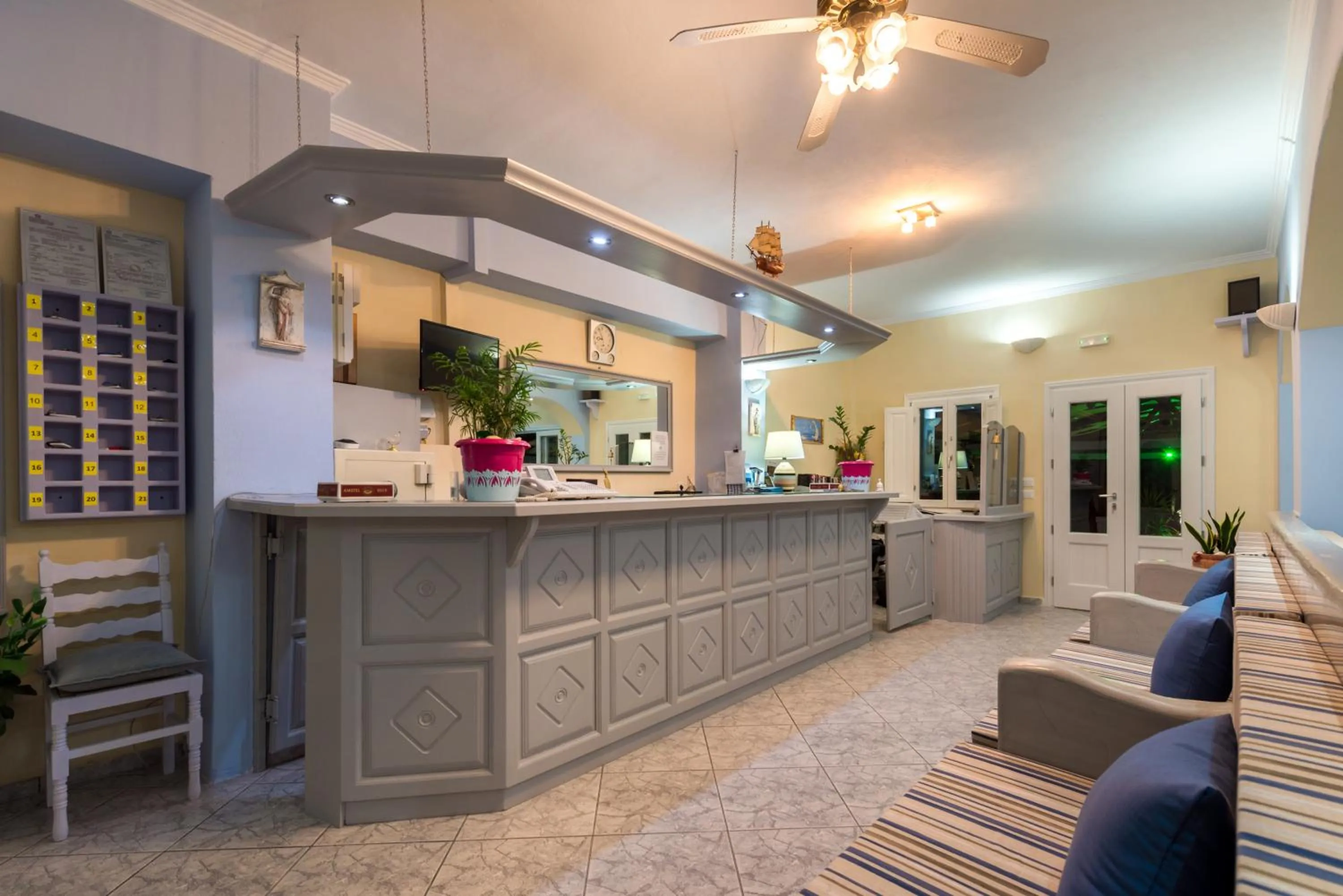 Lobby or reception in Akis Hotel