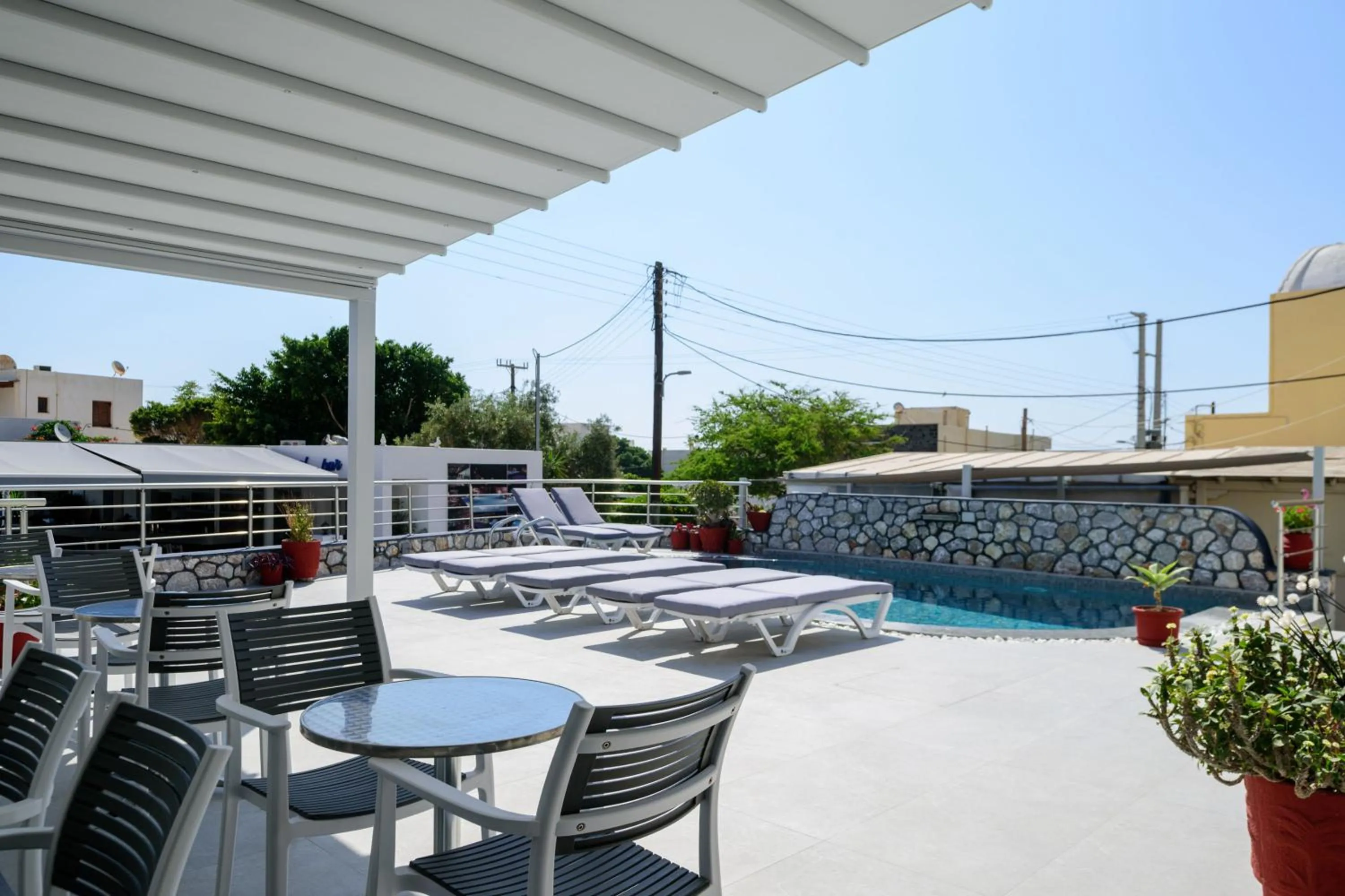 Seating area in Akis Hotel