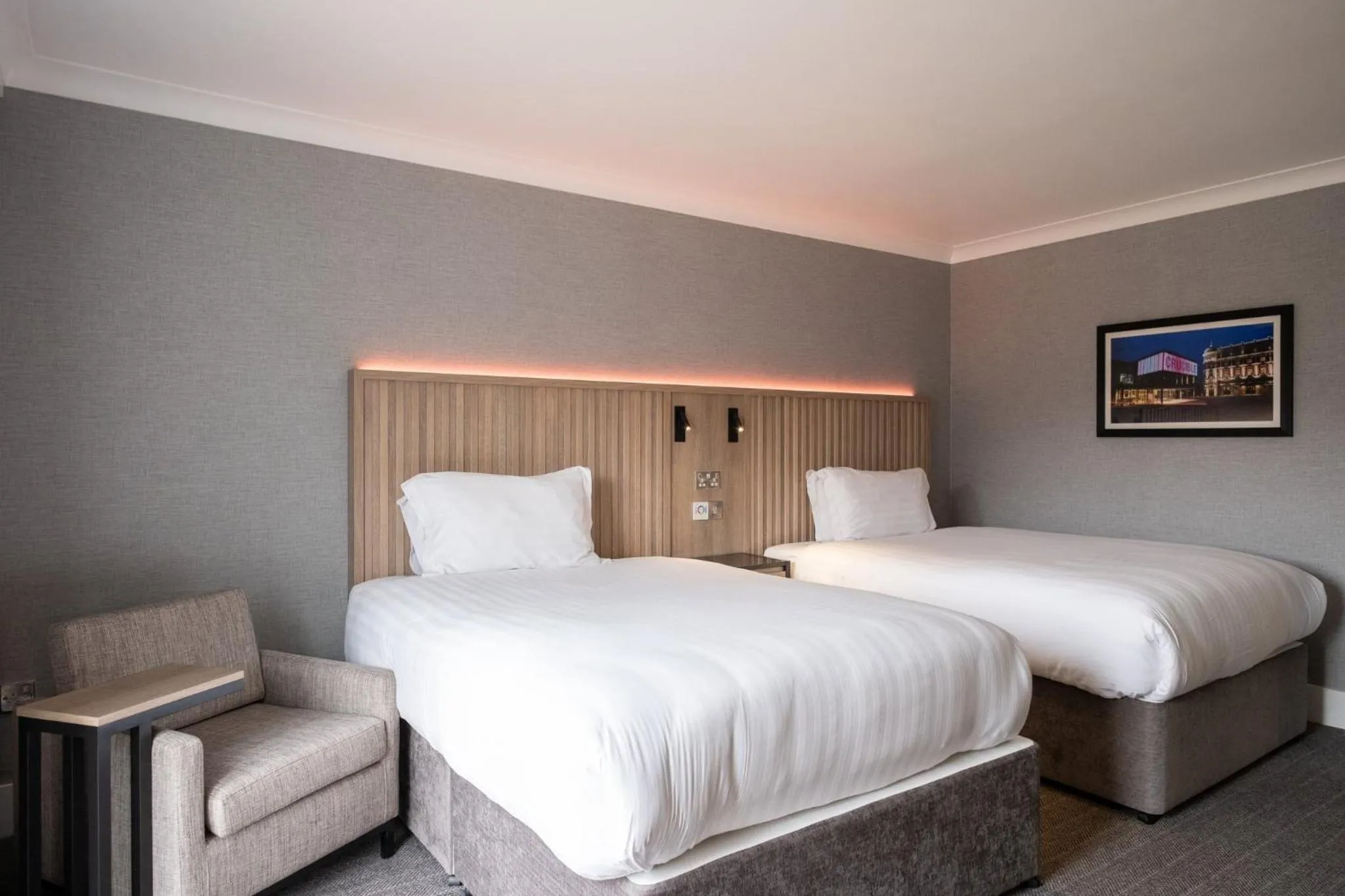 Photo of the whole room, Bed in Sandman Signature Sheffield Quays Hotel
