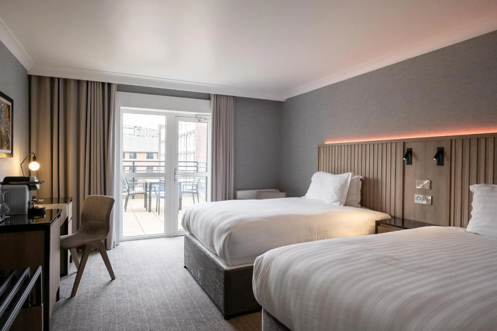 Photo of the whole room, Bed in Sandman Signature Sheffield Quays Hotel