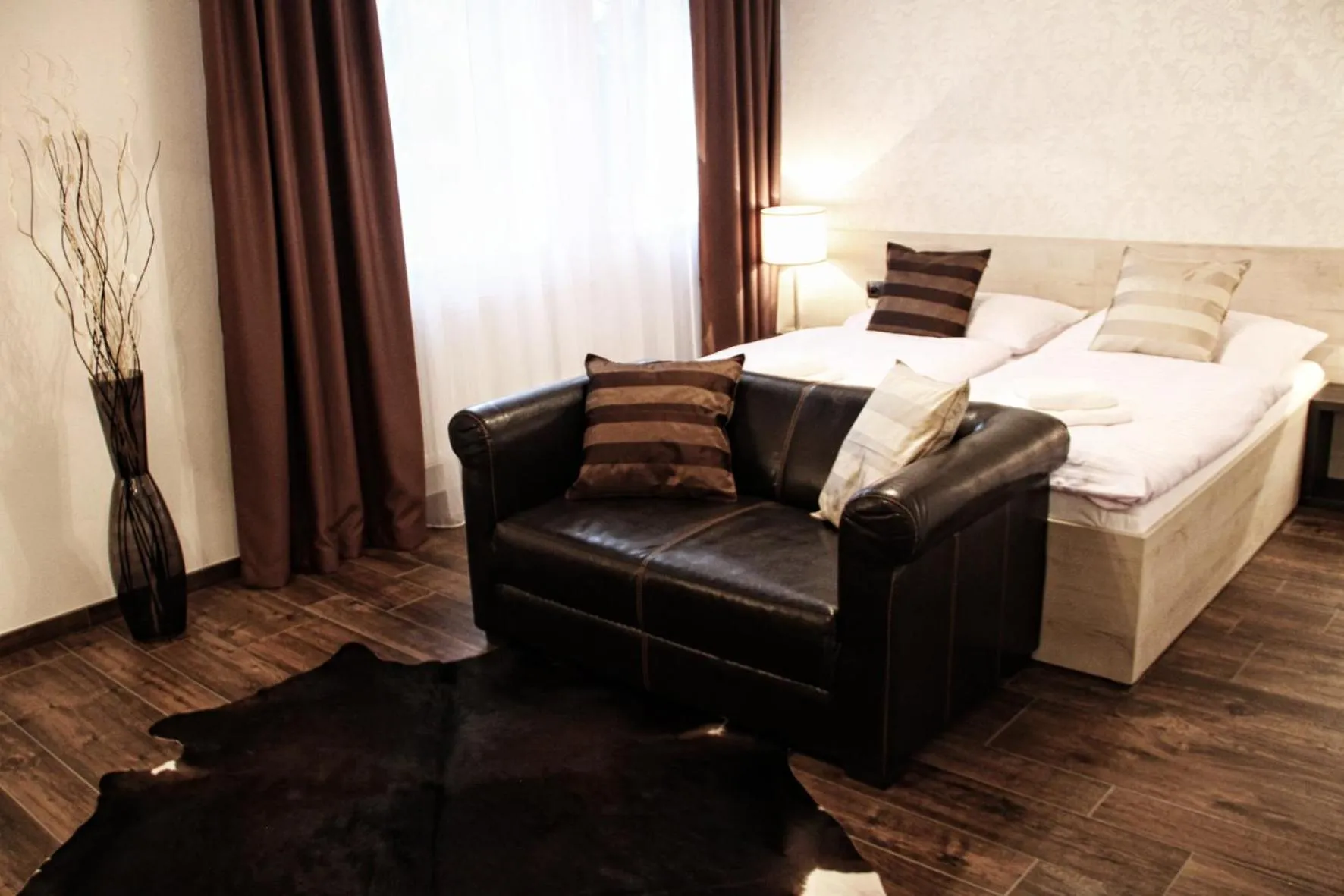 Bed in Hotel U Kašny