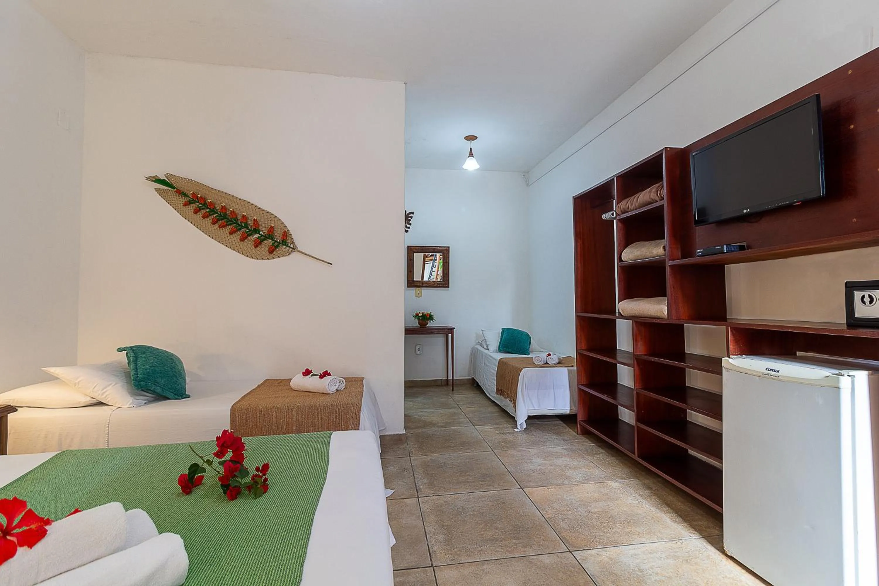 Bed in Pousada Pé na Estrada