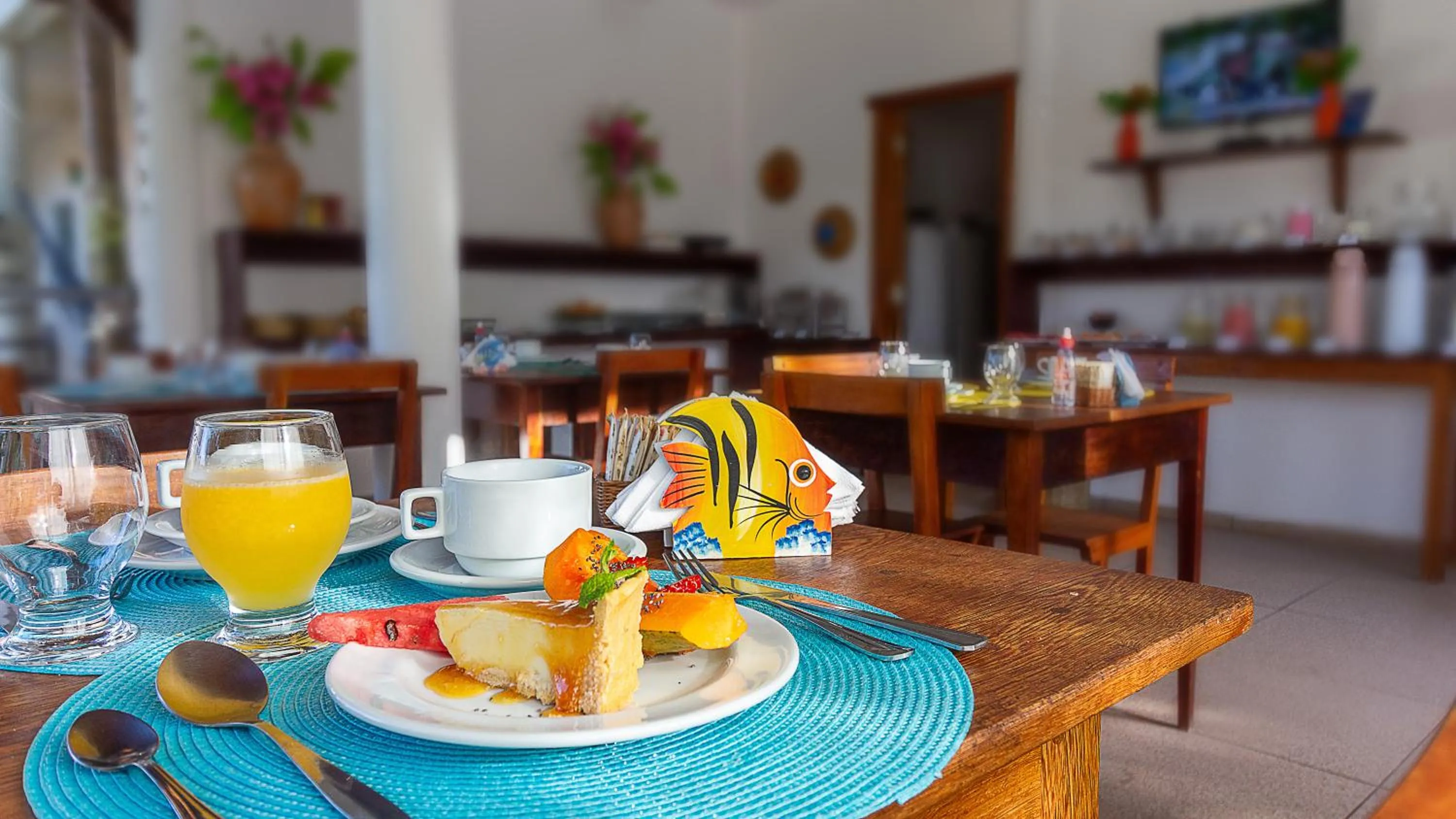 Food and drinks in Pousada Pé na Estrada