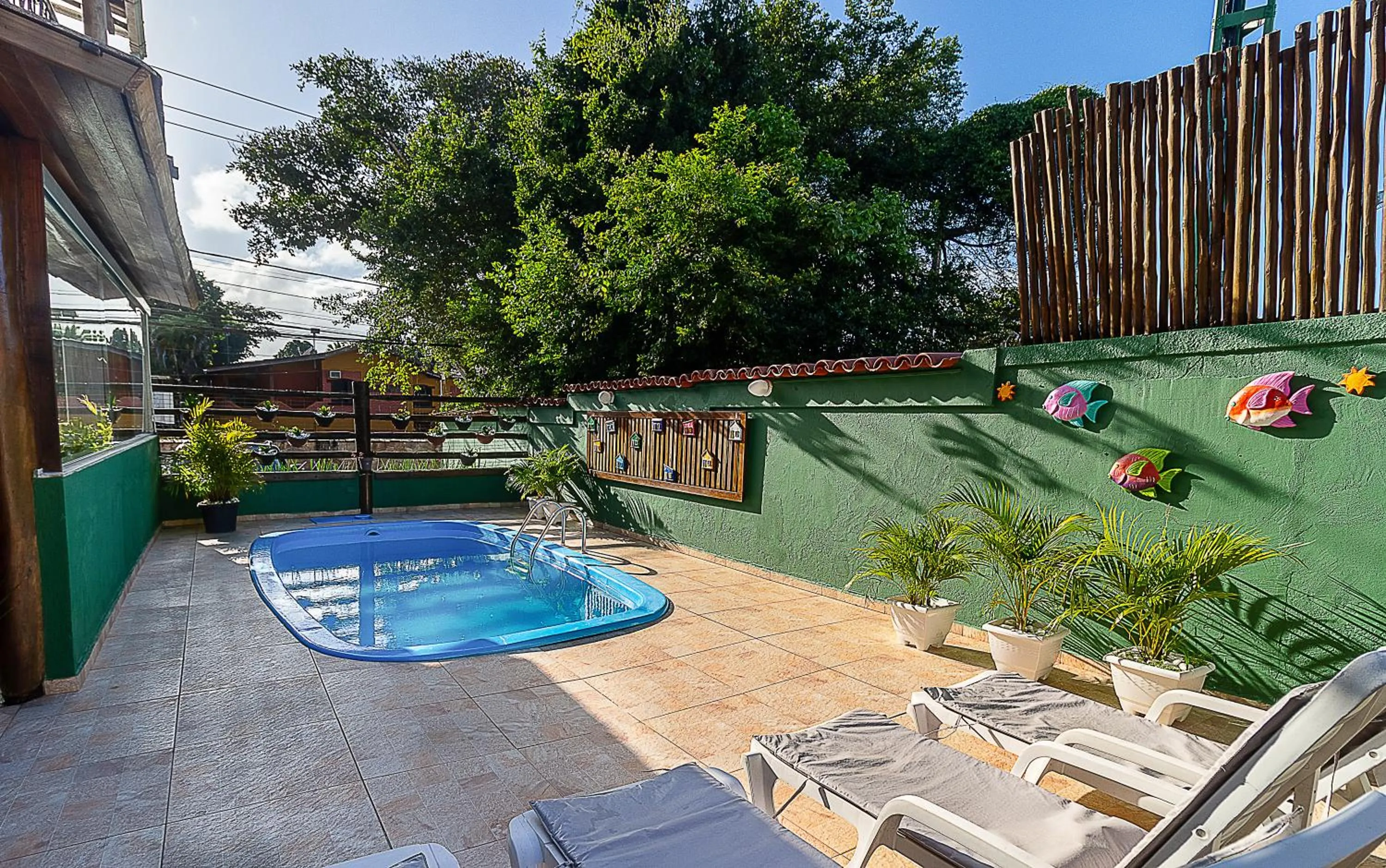 Patio in Pousada Pé na Estrada