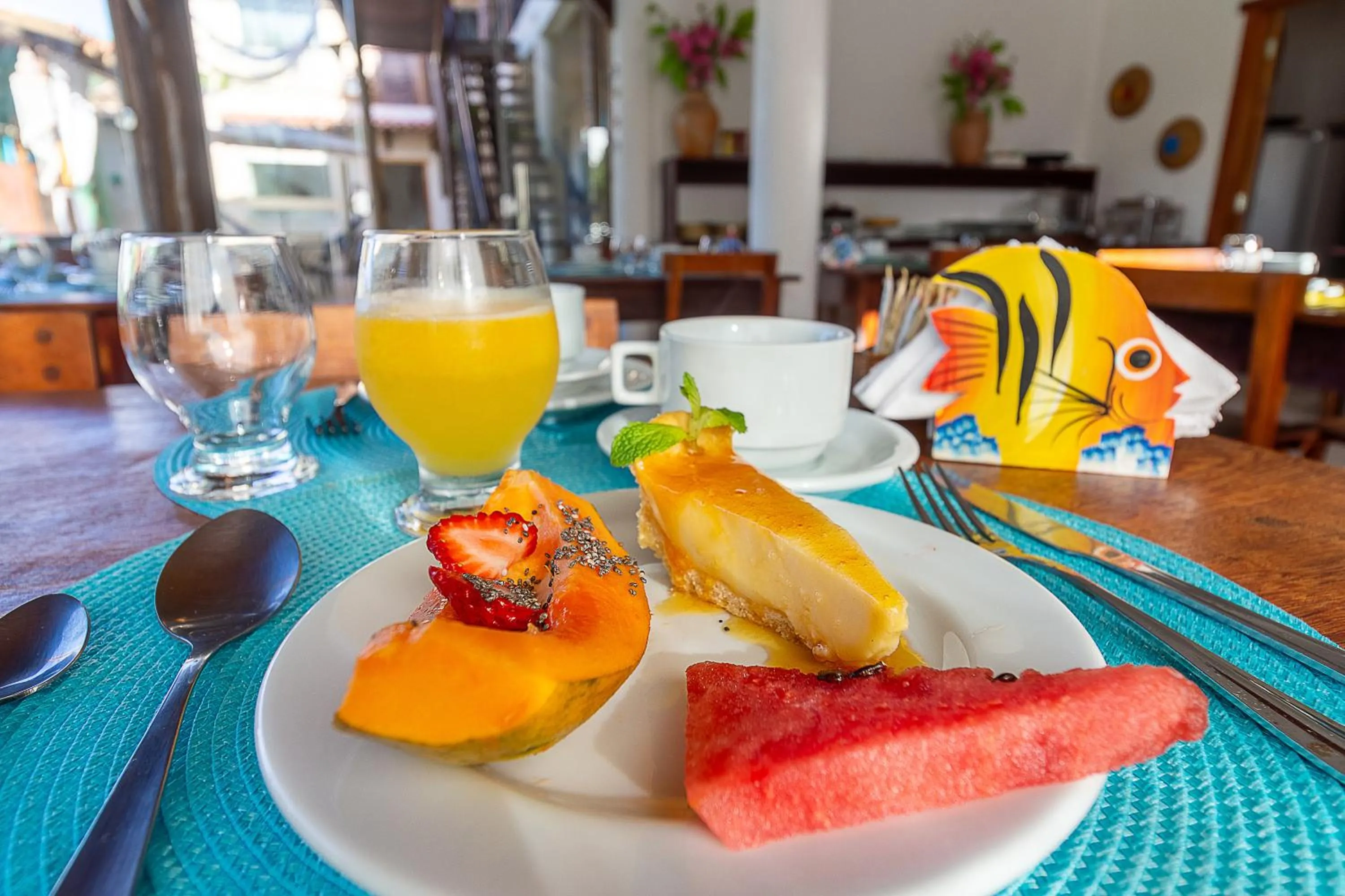 Food and drinks in Pousada Pé na Estrada