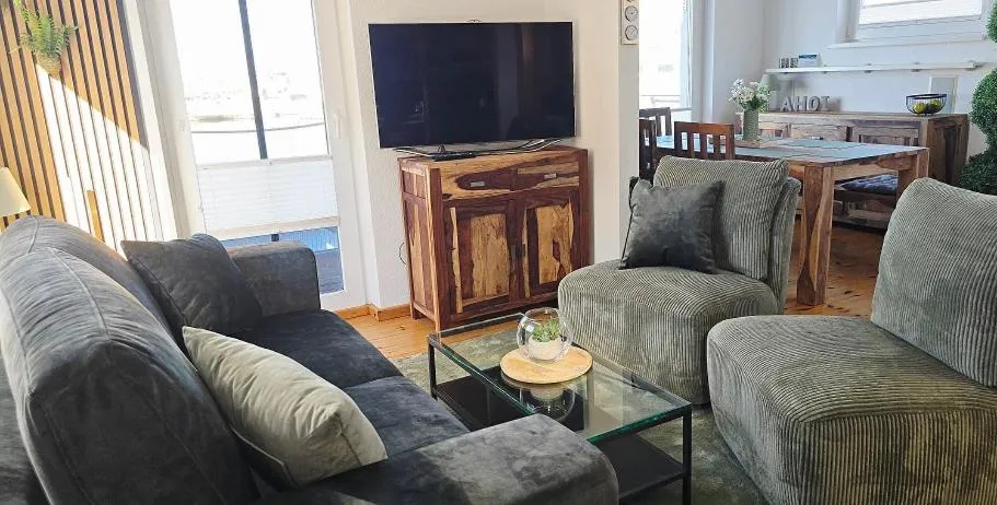 Living room in Schwimmende Häuser im BALTIC SEA RESORT