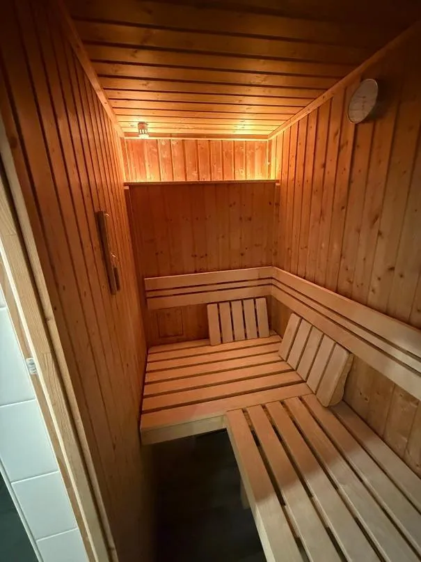 Sauna in Schwimmende Häuser im BALTIC SEA RESORT