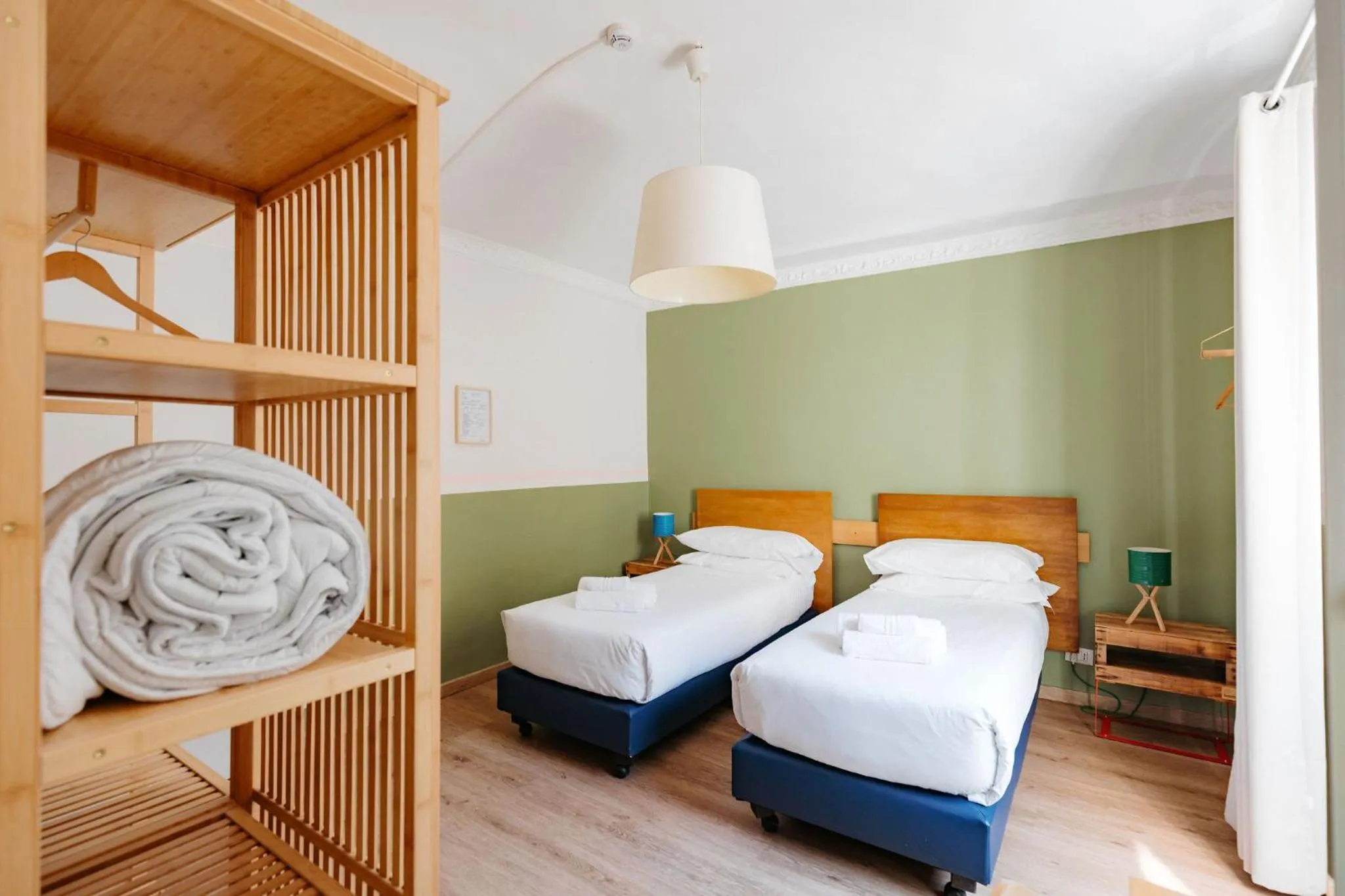 Bed in Tomato Urban Retreat