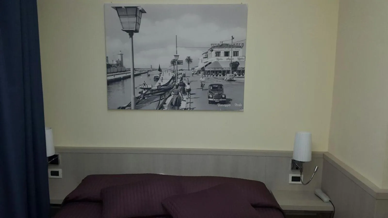 Decorative detail, Bed in Hotel Bella Riviera Lungomare