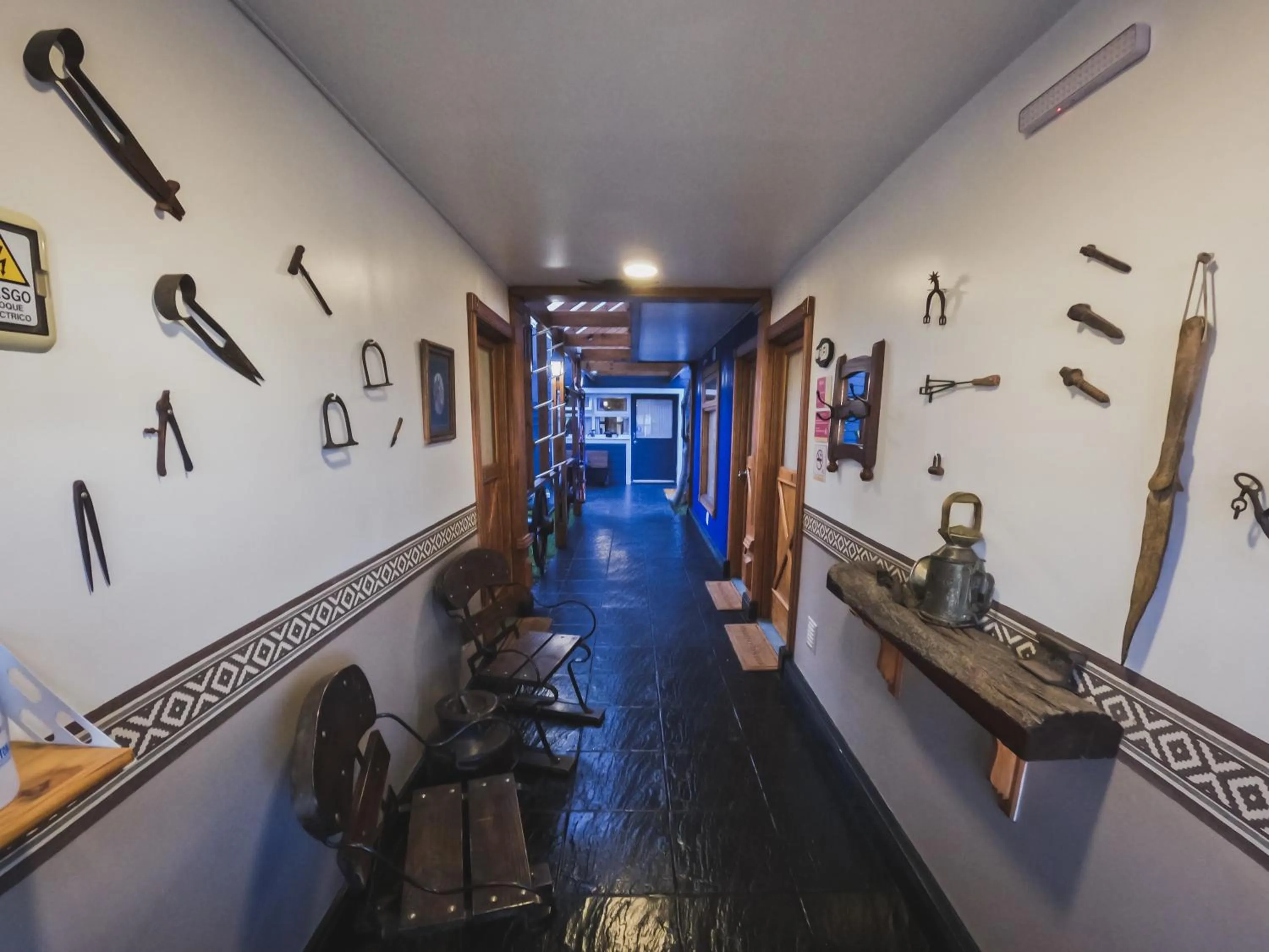Inner courtyard view in La Posta Apart