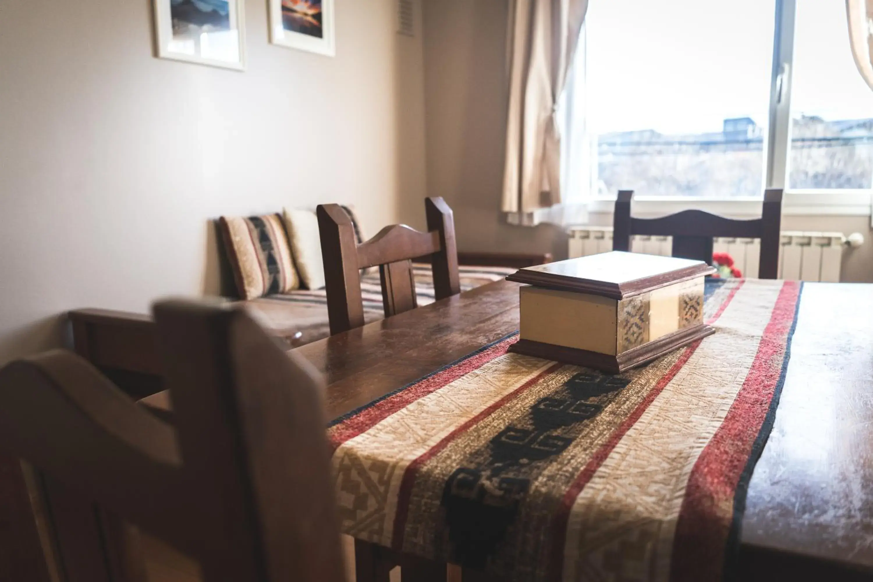 Dining area, Bed in La Posta Apart Dining area, Bed in La Posta Apart