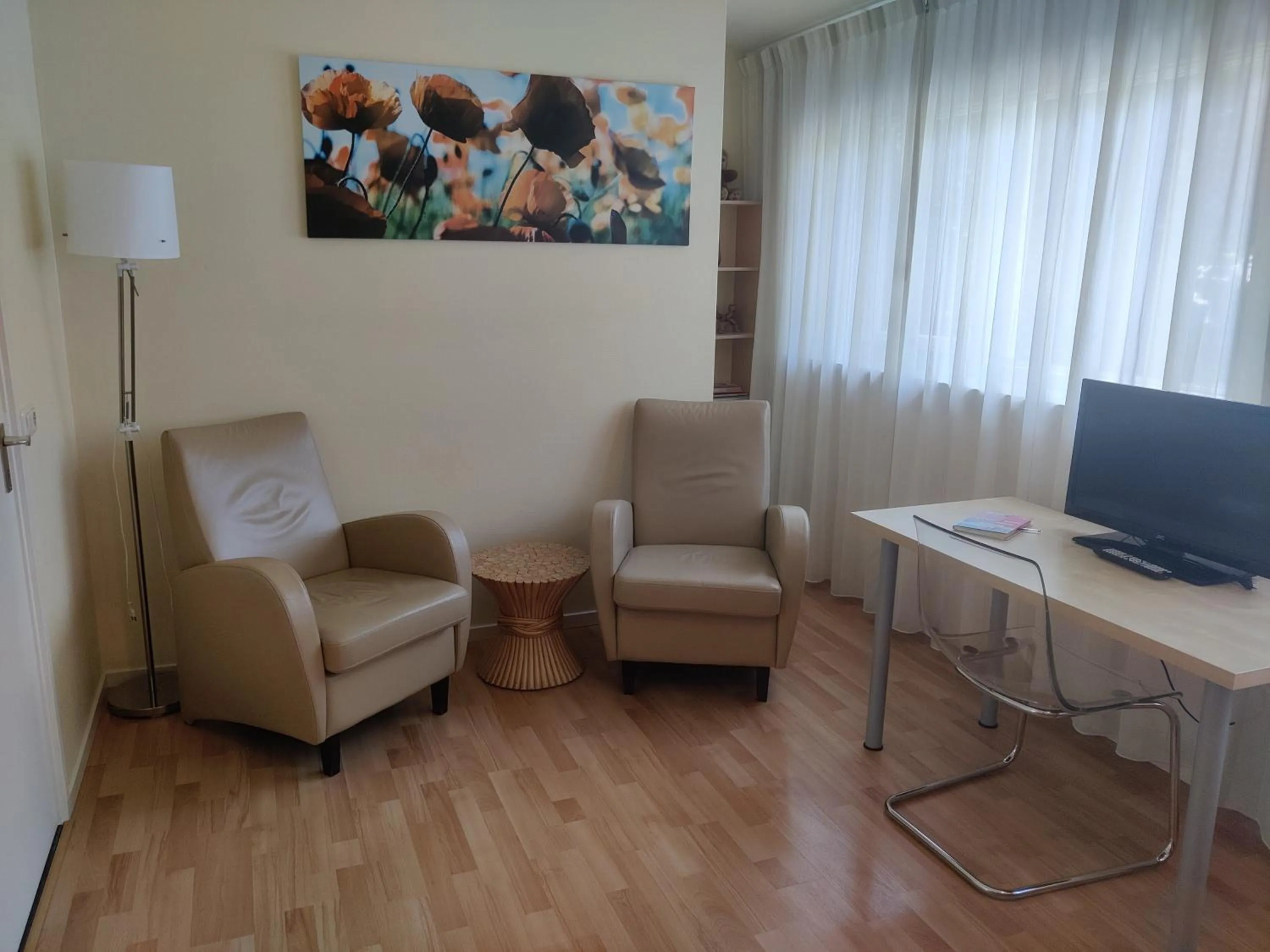 Seating area in B&B De Slaperije