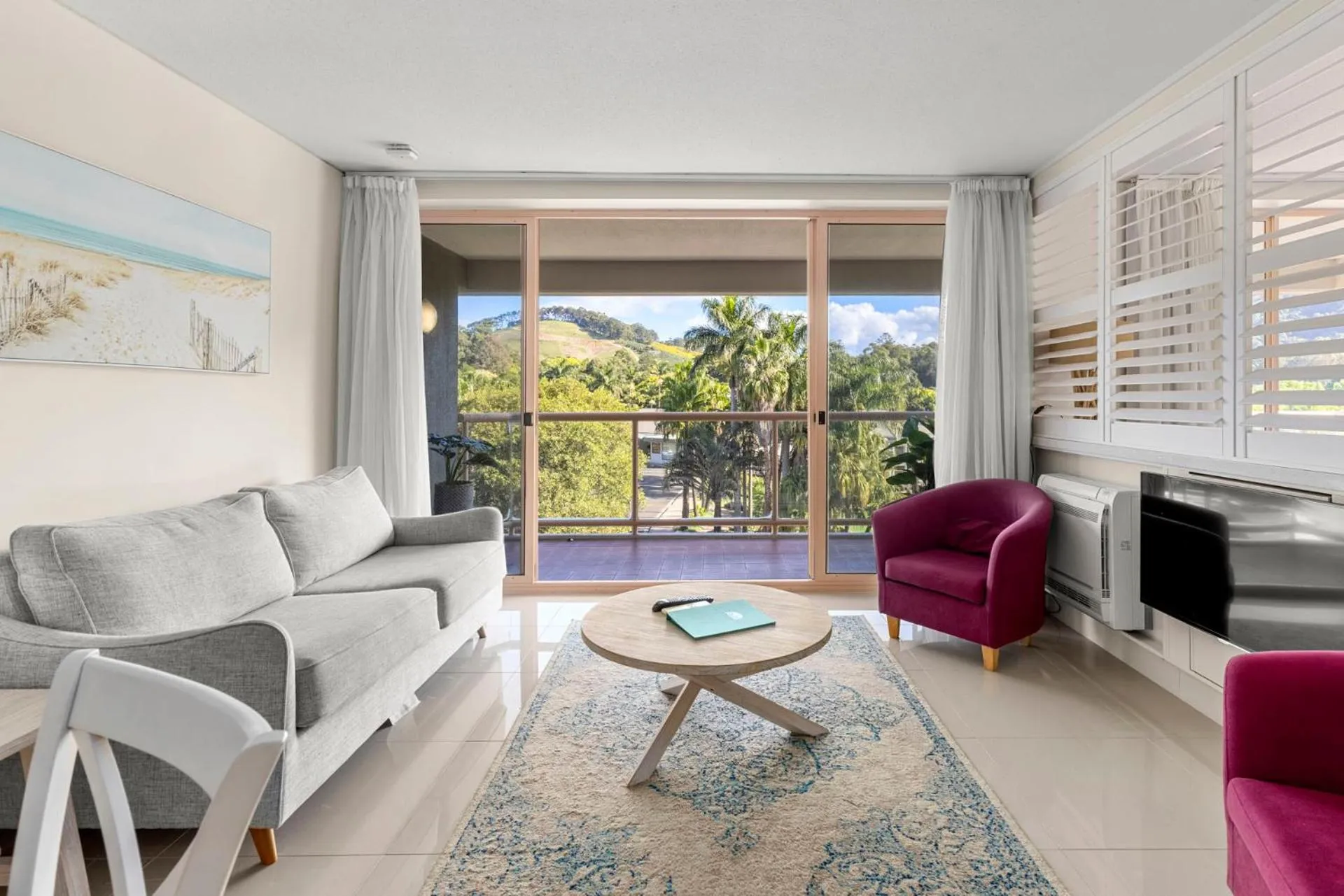 Living room in Pacific Bay Resort