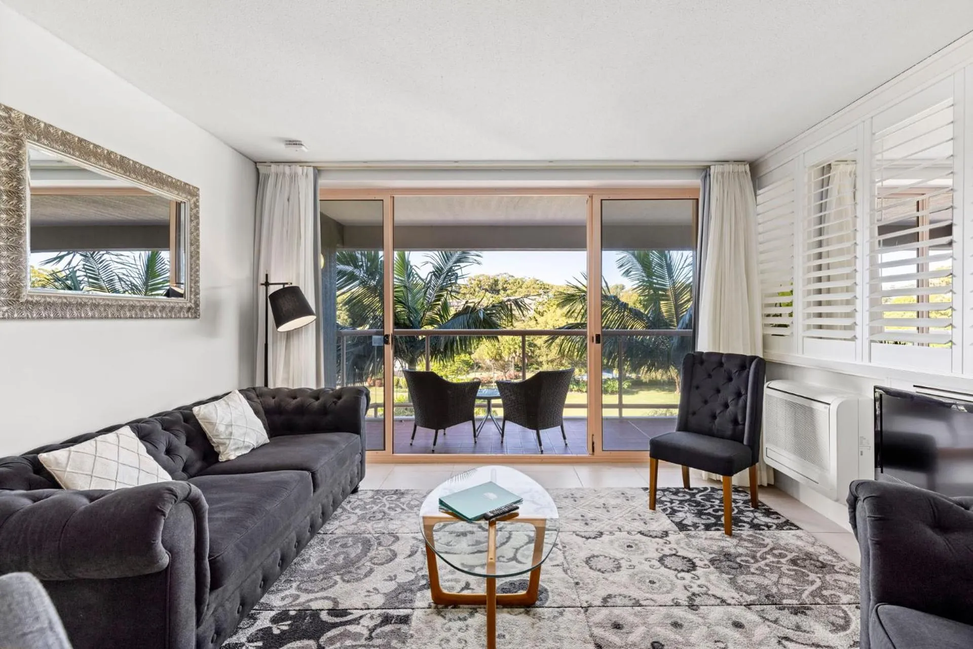 Living room in Pacific Bay Resort