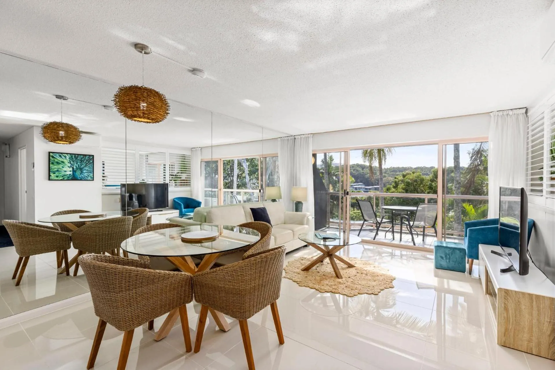 Living room in Pacific Bay Resort