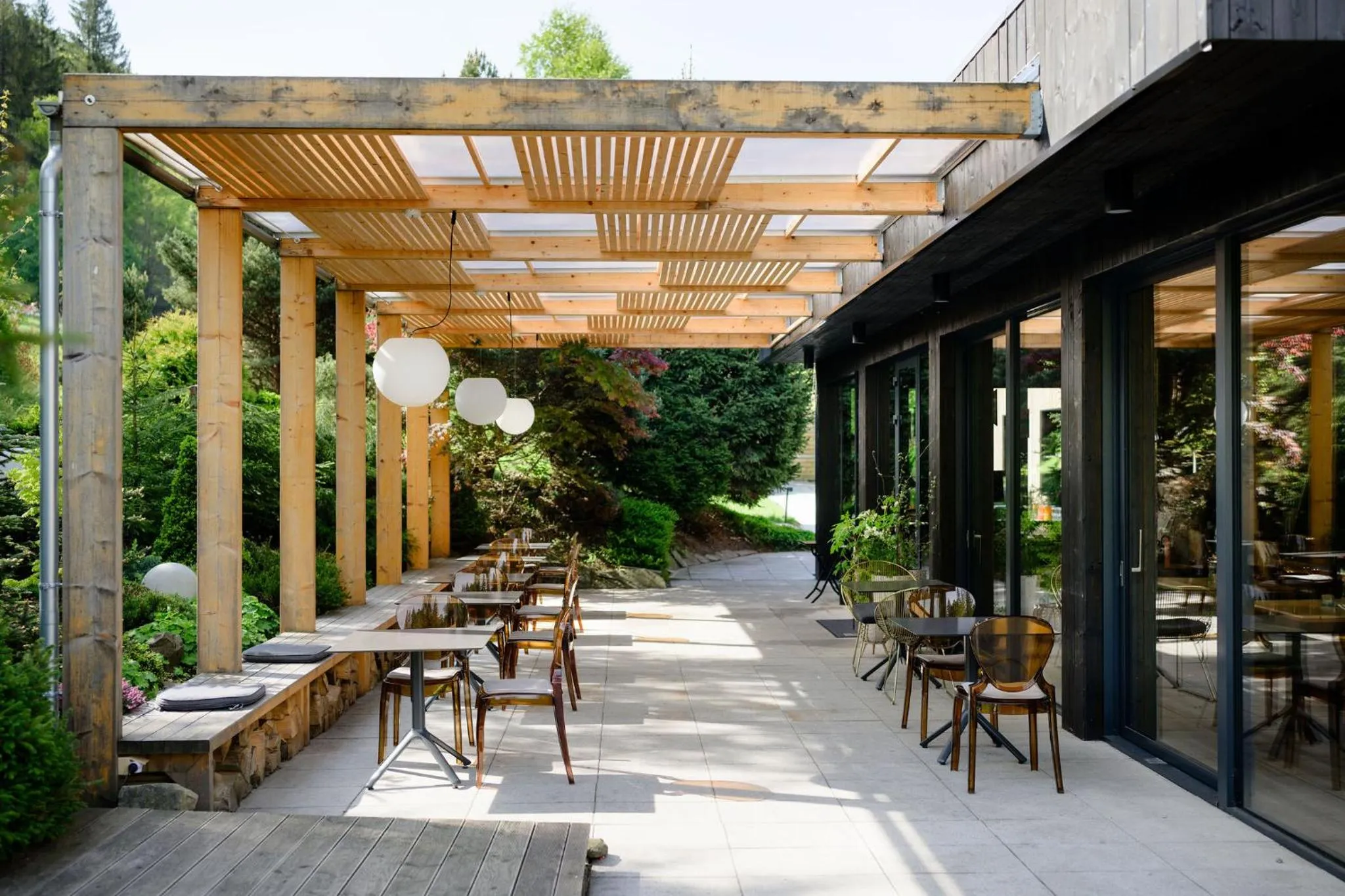 Balcony/Terrace in Hotel & Garden U Holubů