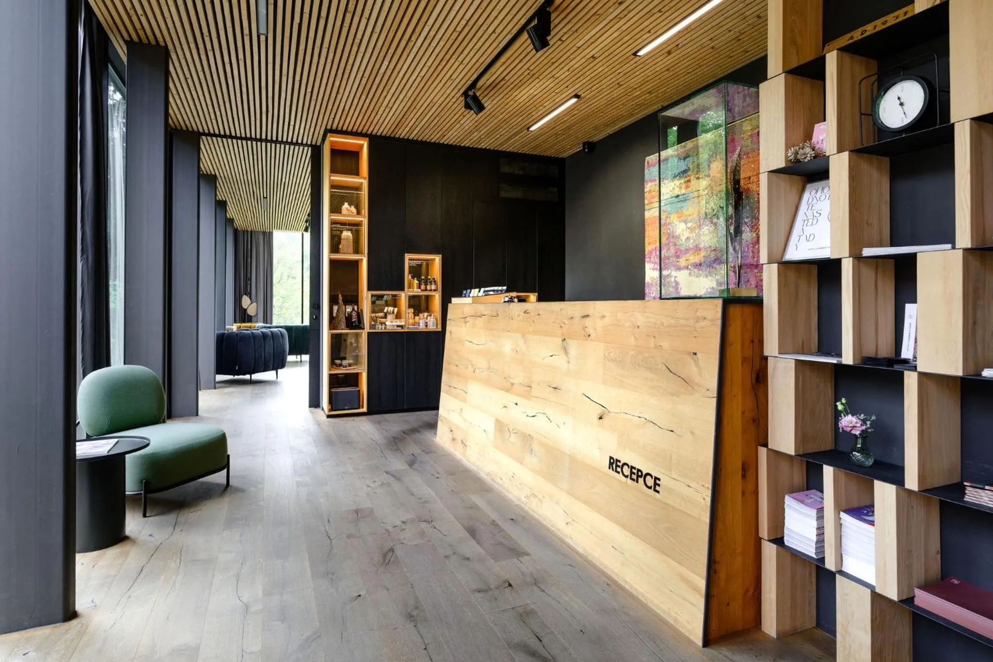 Lobby or reception in Hotel & Garden U Holubů