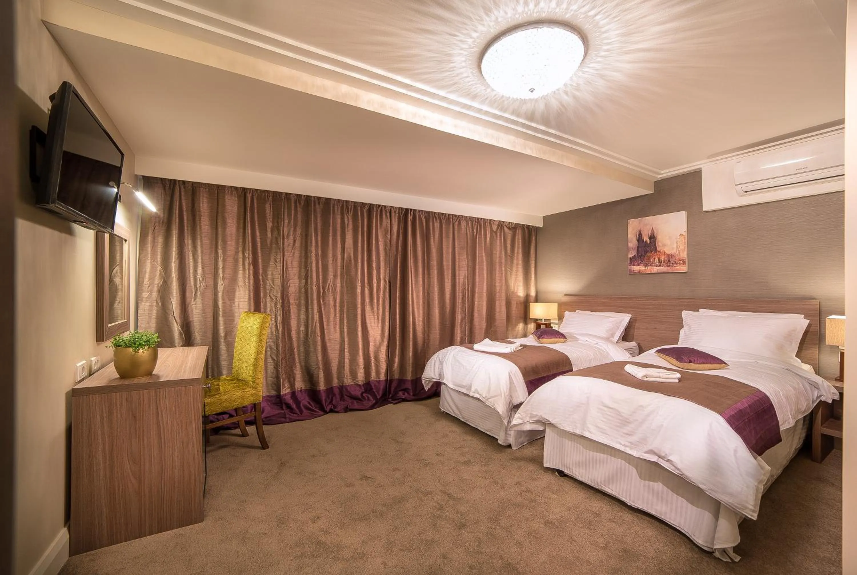 Bed in The Frontier Hotel