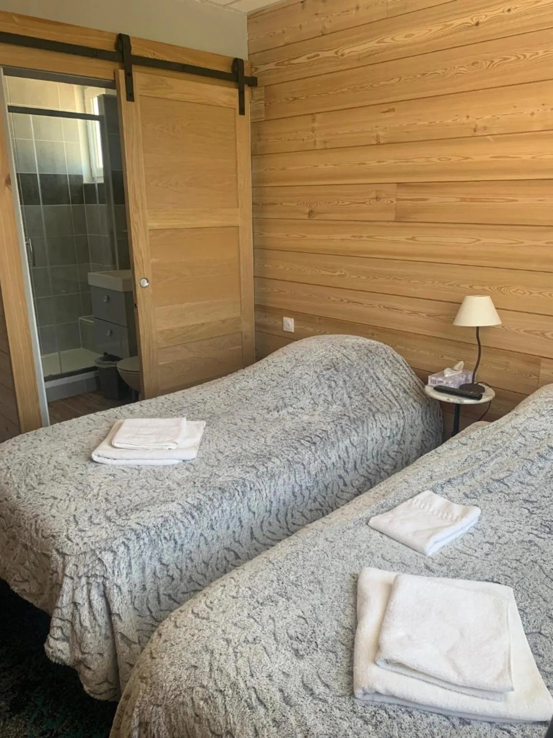 Photo of the whole room, Bed in Hôtel l'Équipe