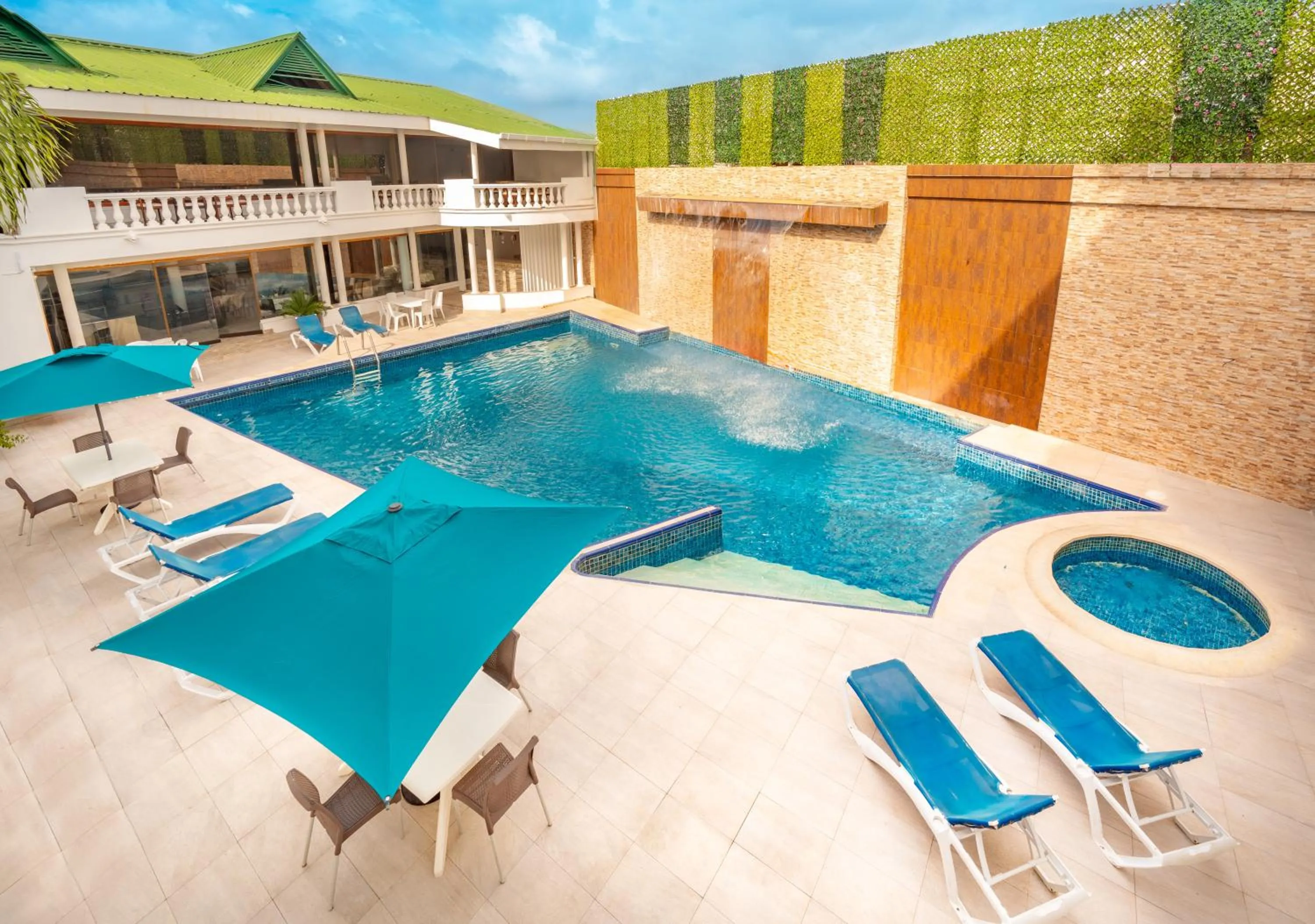 Pool view in Hotel Americas San Andres Islas Colombia